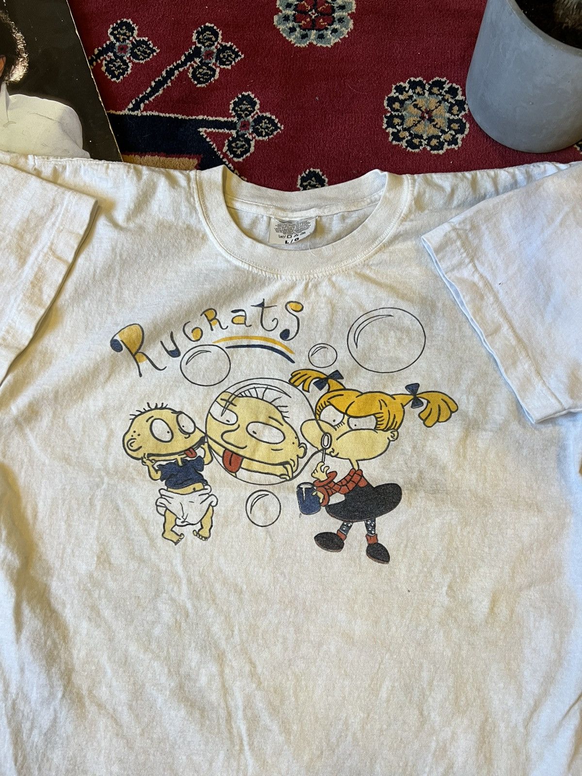 Vintage 90s Rugrats Tommy Angelica Pickles Bubble Bootleg Tee Grailed 6158