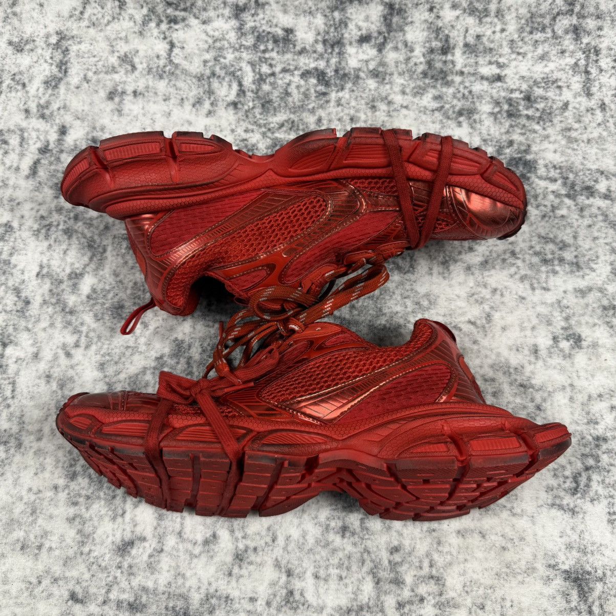 Balenciaga Balenciaga 3XL “Worn-Out” ‘Red’ Shoes Size US 10.5 / EU 43-44 - 2 Thumbnail