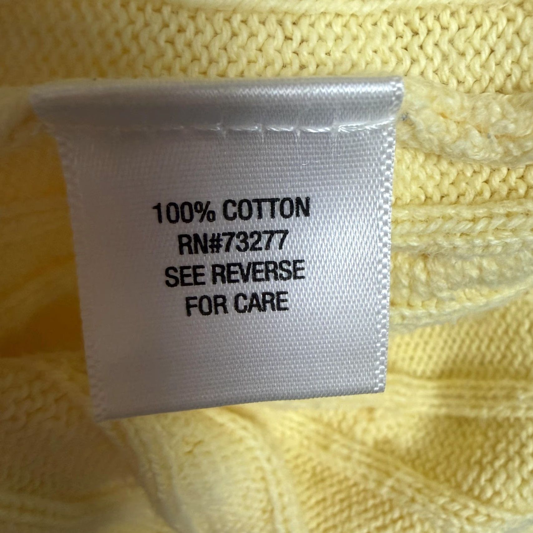 Croft & Barrow Croft & Barrow Sweater Womens S Yellow Cable Knit V-Neck Preppy Pastel Cozy Knit Pullover Casual Size S / US 4 / IT 40 - 6 Thumbnail