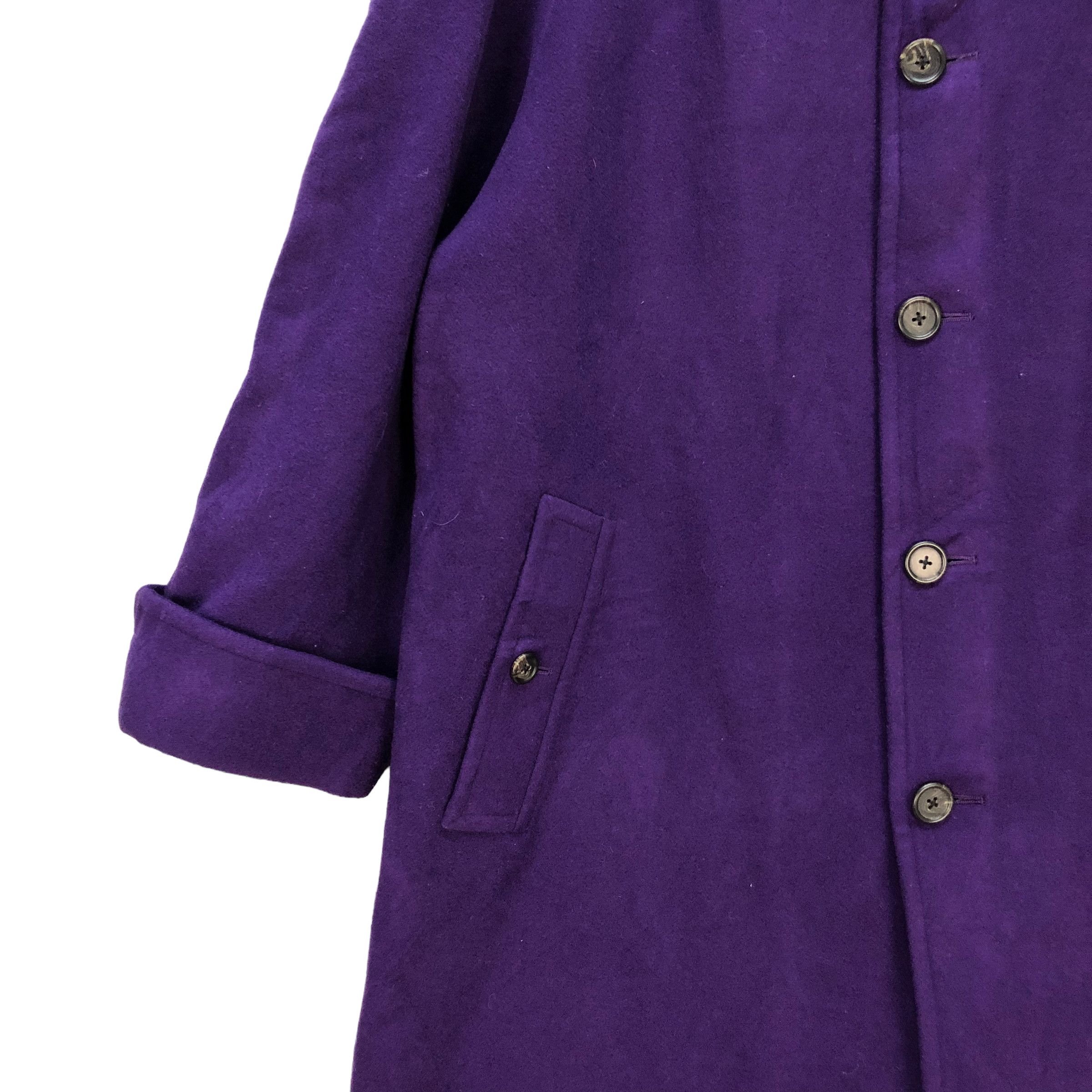 Ralph Lauren RALPH LAUREN PURPLE WOOL LONG COAT #7345-131 Size US L / EU 52-54 / 3 - 4 Thumbnail