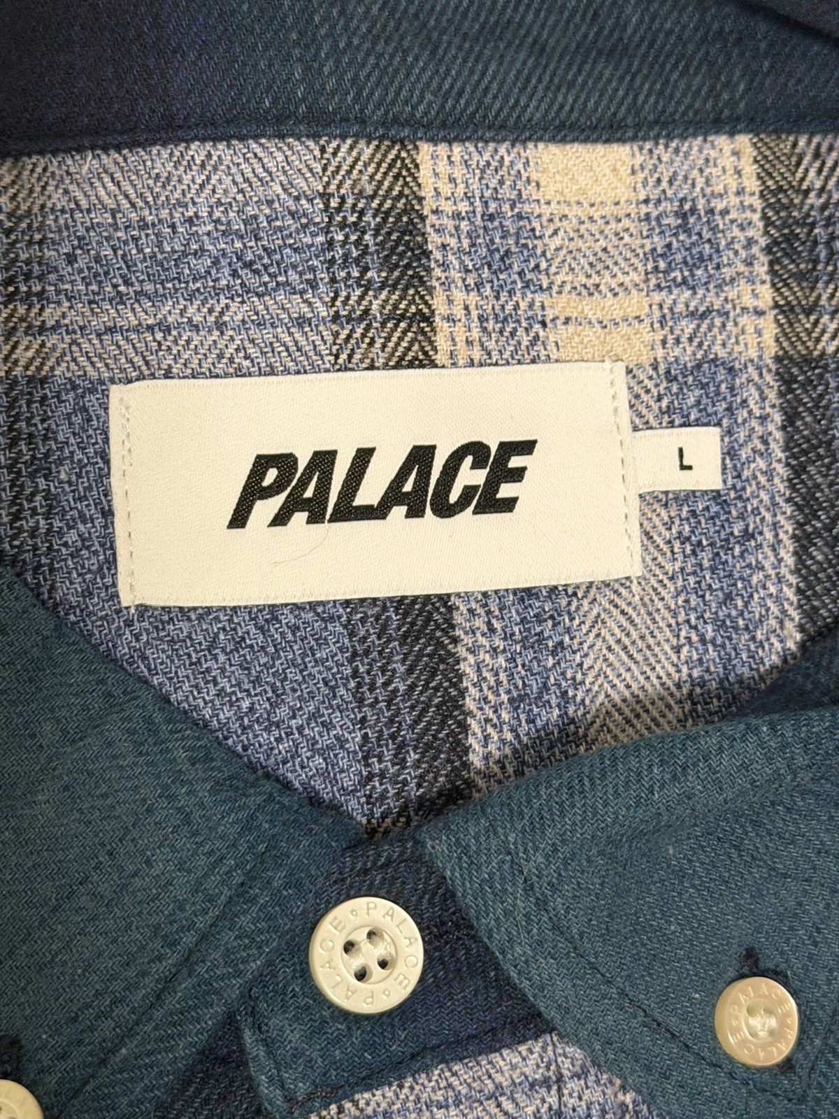 Palace Palace Patchy Flannel Shirt Blue Size L Brand New Size US L / EU 52-54 / 3 - 5 Thumbnail