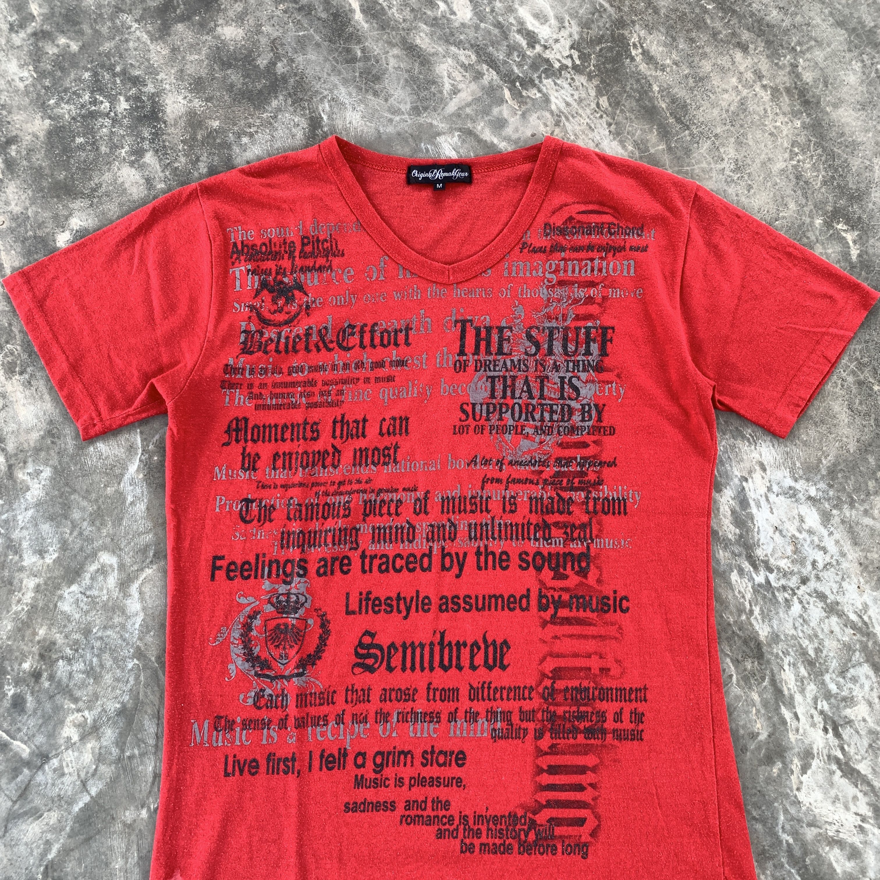 Japanese Brand Original Remake Gear Poem Gothic Vkei KMRII LGB Style Tshirt Size US M / EU 48-50 / 2 - 2 Thumbnail