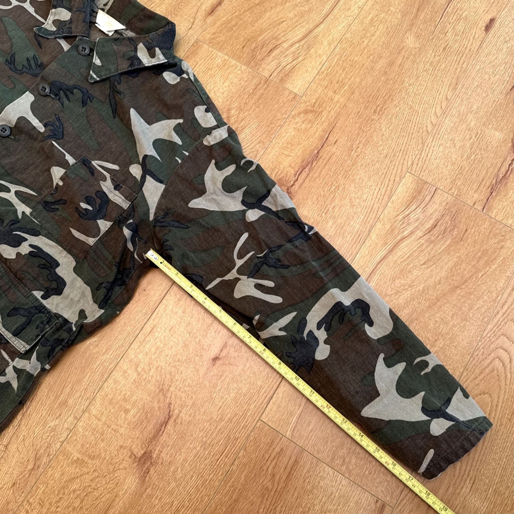Vintage VINTAGE Ranger Camo Shirt L Men's Button-Front Hunting Single Stitch Military Shirt Size US L / EU 52-54 / 3 - 6 Thumbnail