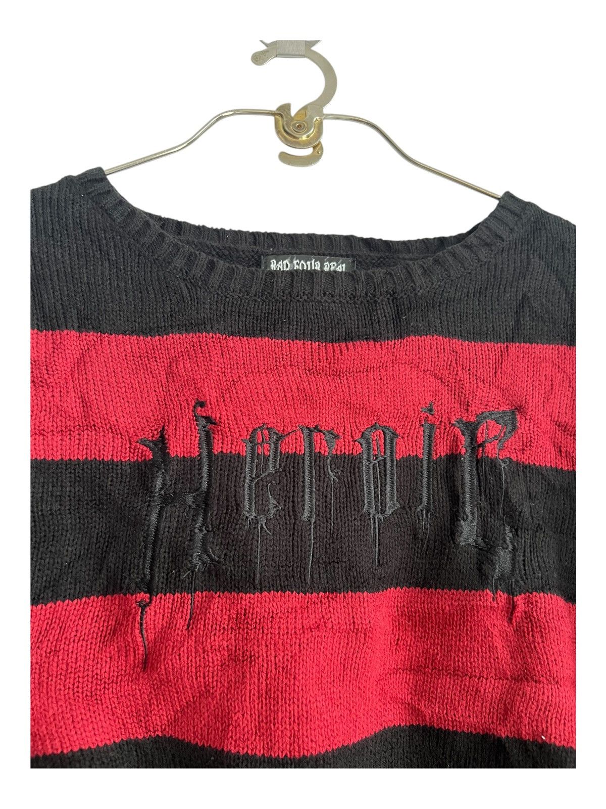 Roen Rad Four Real 🇯🇵 Heroic Dripping Gothic Crop Knitwear Swtr Size M / US 6-8 / IT 42-44 - 4 Thumbnail
