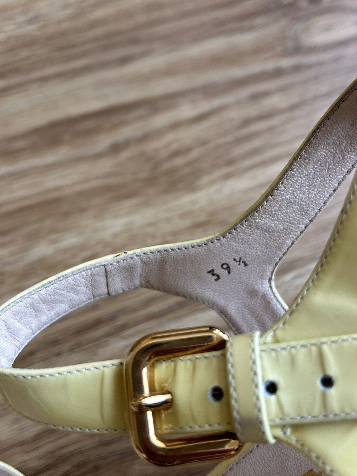 Prada Prada leather ankle strap cork high heels sandal size 39,5 Size US 9.5 / IT 39.5 - 12 Thumbnail