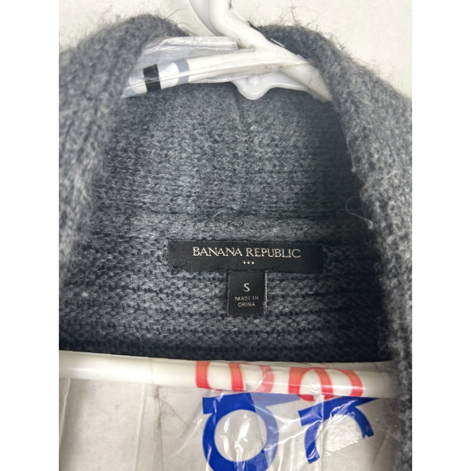 Banana Republic Banana Republic Womens Small Gray Cardigan Long Sleeve Cotton Blend Open Sweater Size S / US 4 / IT 40 - 4 Thumbnail