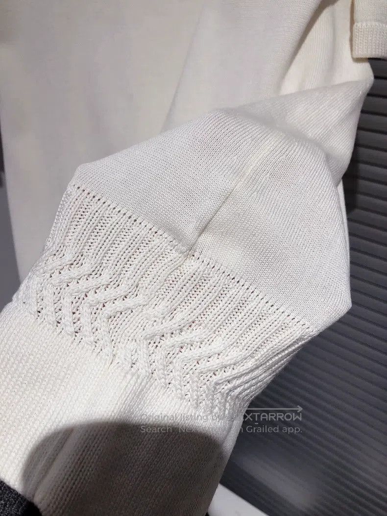 Hermes Hermes White knitted short-sleeve top Size XS / US 0-2 / IT 36-38 - 6 Thumbnail