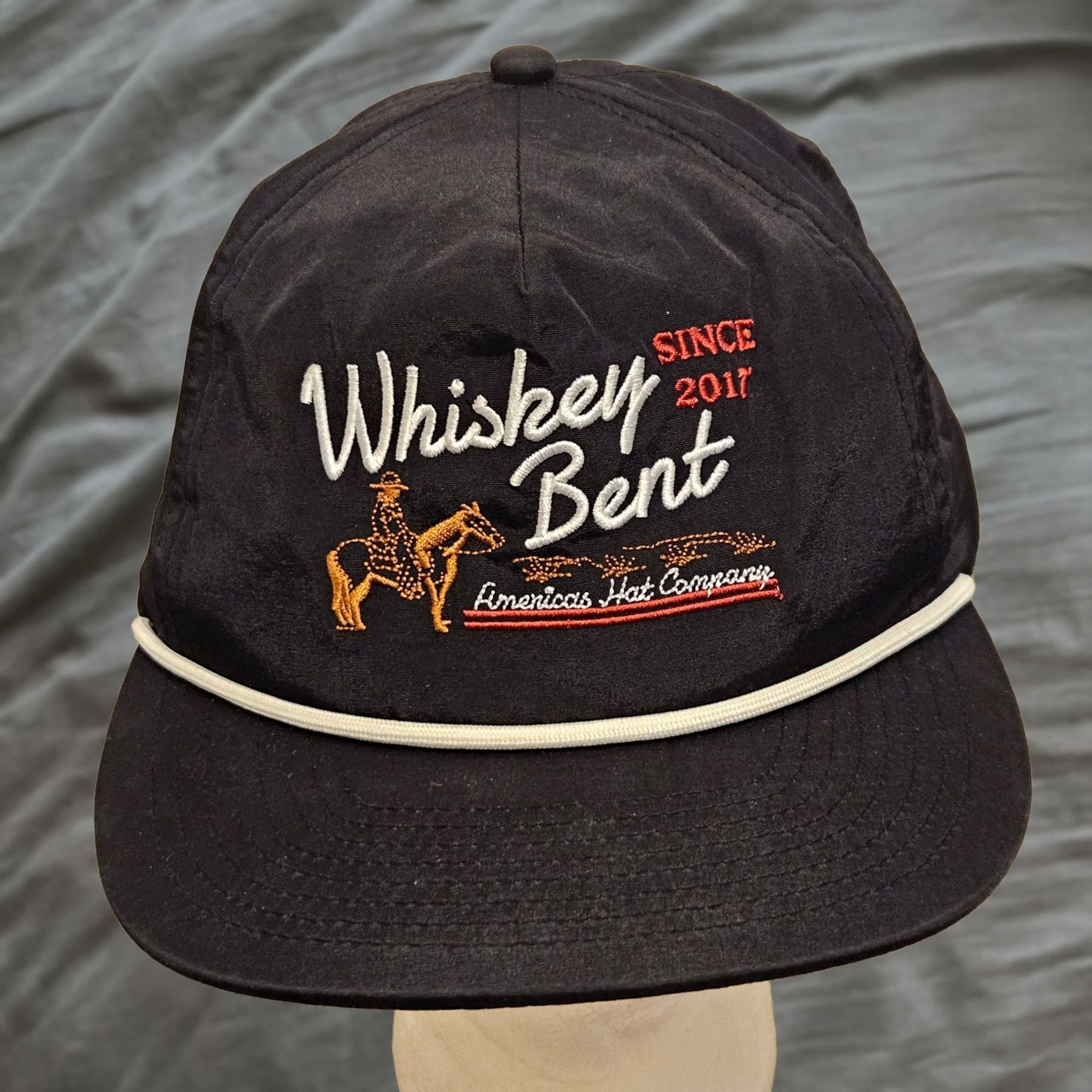Roper Whiskey Bent Hat Co. Trucker Rope SnapBack Hat Adjustable Black TX 2017 Size ONE SIZE - 1 Thumbnail