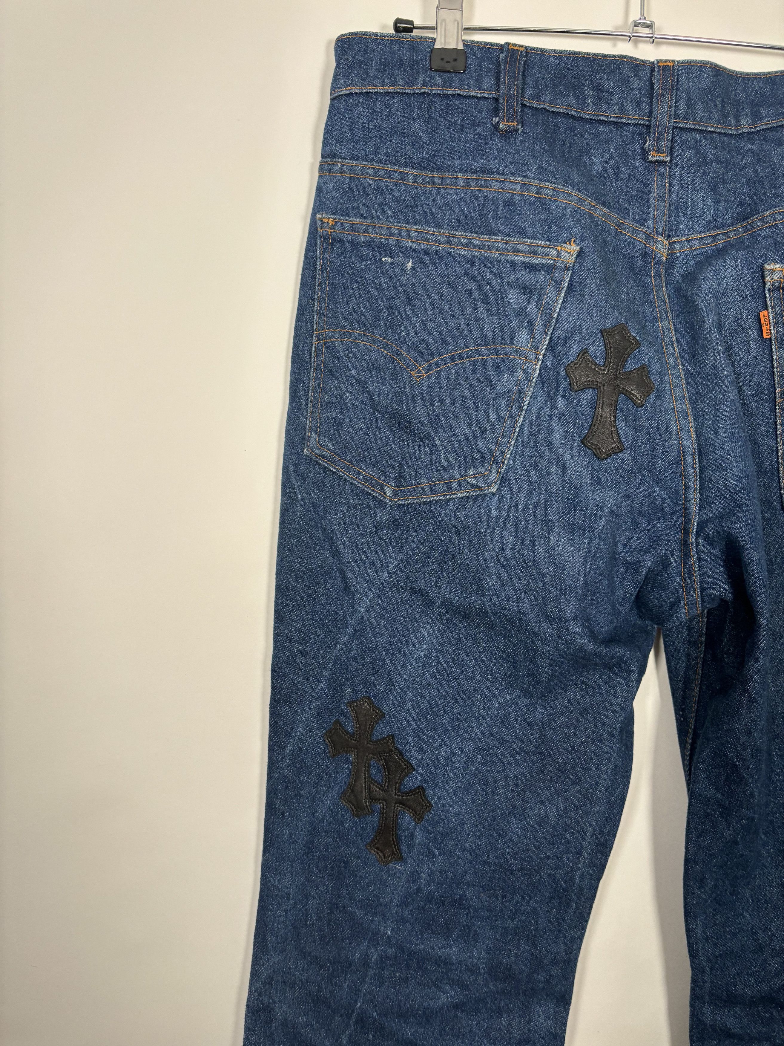 Chrome Hearts 🚭 CLASSIC GRAIL 🚭 CHROME HEARTS VINTAGE PATCHED LEVI’S Size US 33 - 10 Thumbnail