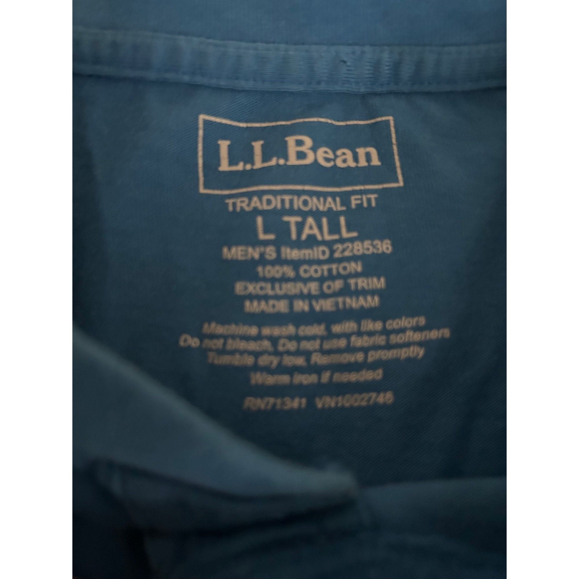 L.L. Bean Men's Comfort Stretch L.L. Bean Tee Shirt, Long-Sleeve Size Size US L / EU 52-54 / 3 - 6 Thumbnail