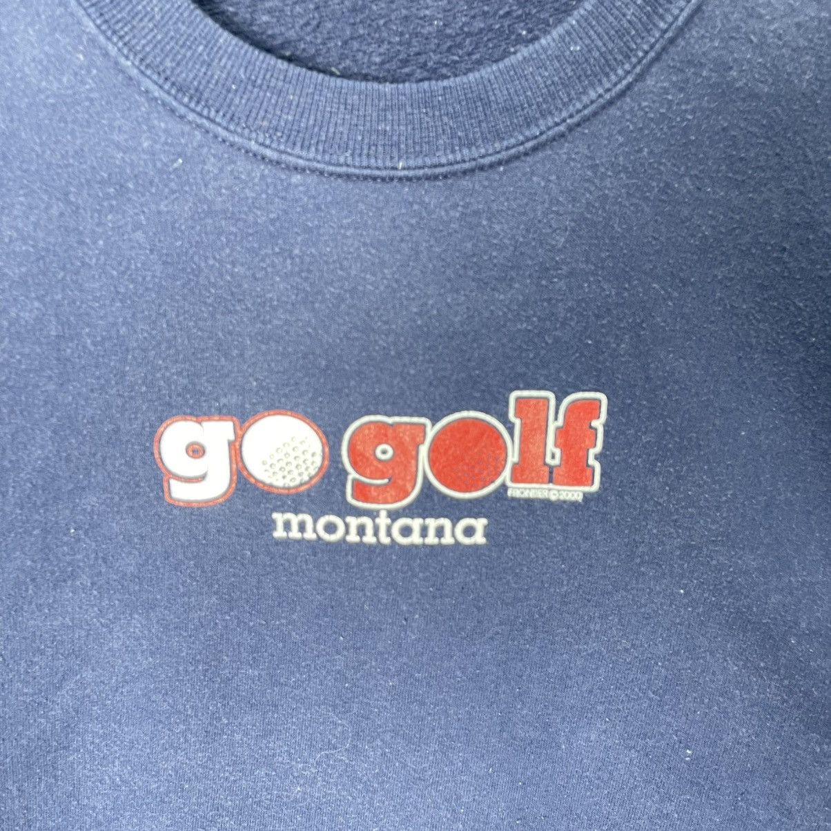 Vintage Vintage Go Golf Montana Crewneck Sweatshirt Size US L / EU 52-54 / 3 - 3 Thumbnail