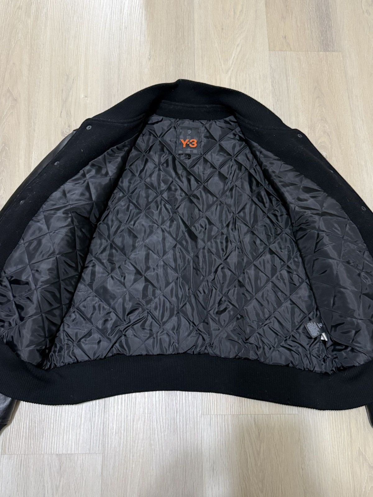 Yohji Yamamoto Vintage Y-3 wool leather varsity bomber jacket Size US S / EU 44-46 / 1 - 3 Thumbnail