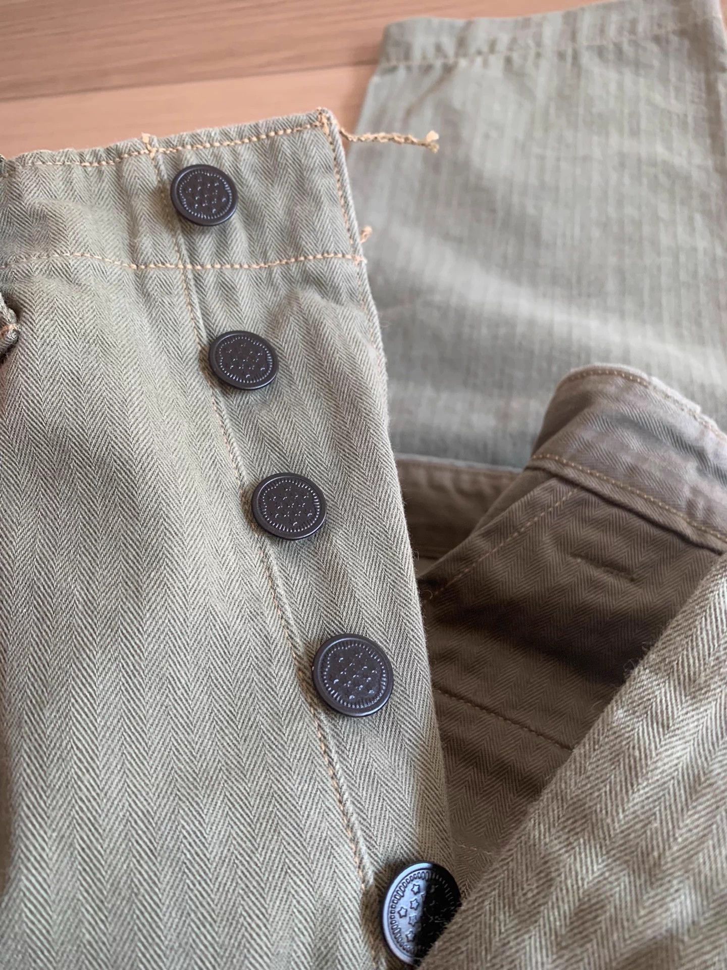 Freewheelers FREEWHEELERS Herringbone Heavyweight Military Pants Size 32 Size US 32 / EU 48 - 5 Thumbnail