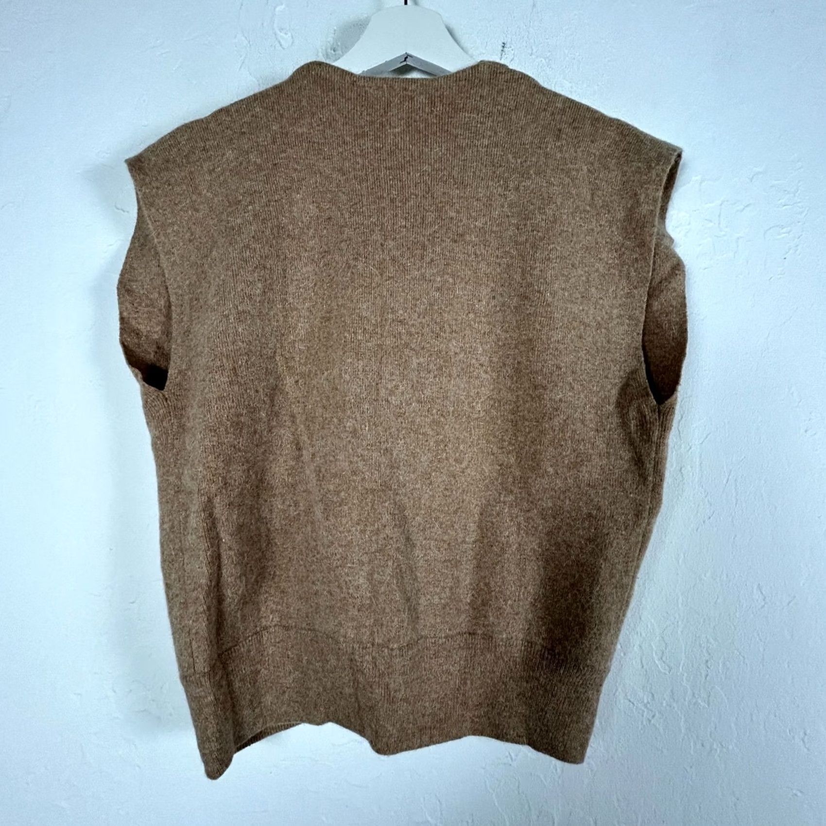 Evan Picone VINTAGE Evan-Picone Womens Lambswool Angora Rabbit Hair Sweater Vest Small Brown Size S / US 4 / IT 40 - 2 Thumbnail