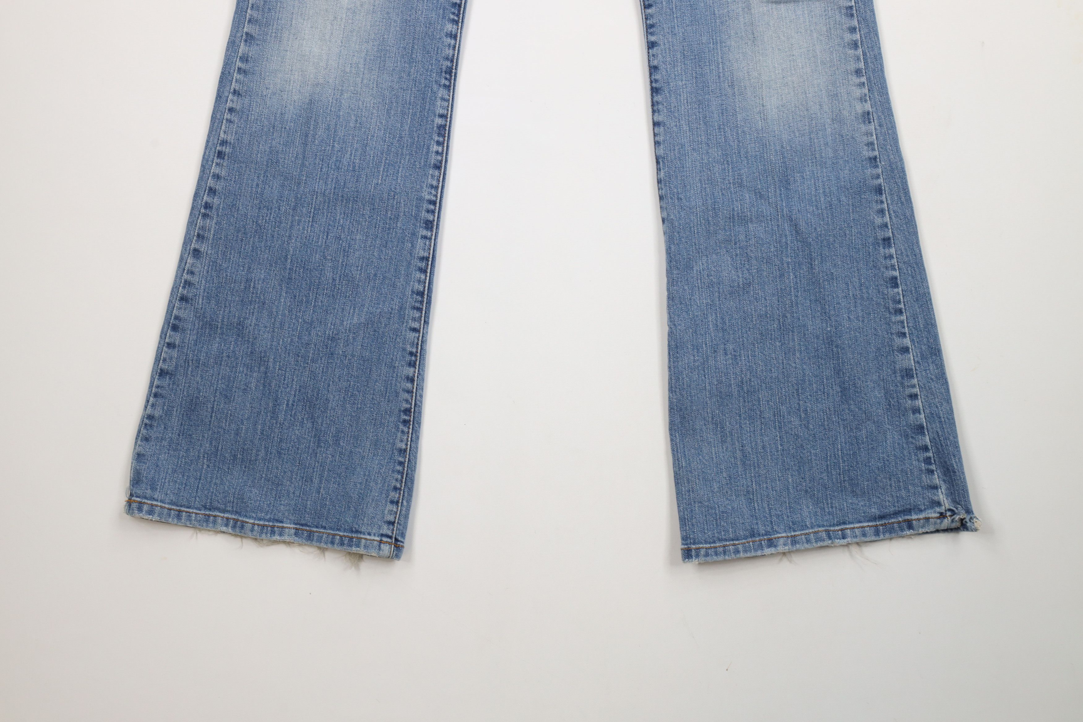 Lucky Brand × Vintage Vintage 90s Y2K Lucky Brand Flared Babydoll Denim Jeans USA Size 32" / US 10 / IT 46 - 4 Thumbnail