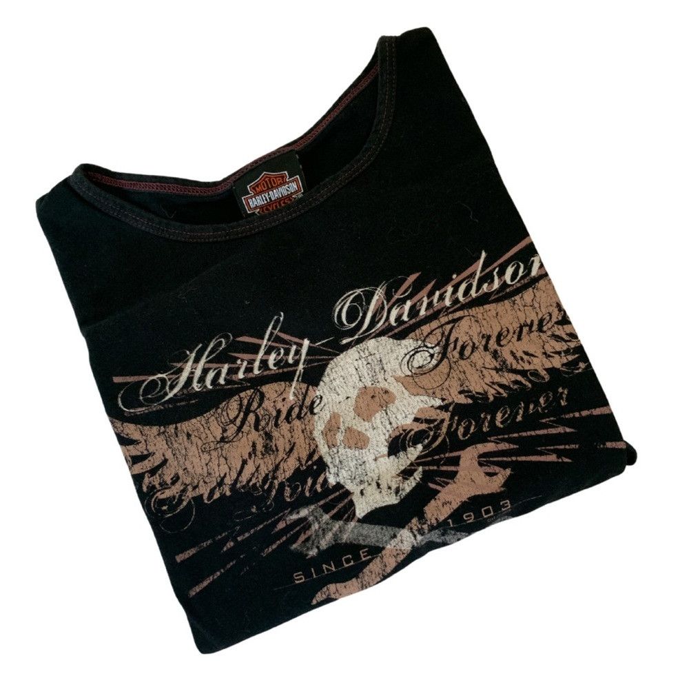 Harley Davidson Harley Davidson Skull Graphic Tee -small Size S / US 4 / IT 40 - 1 Thumbnail