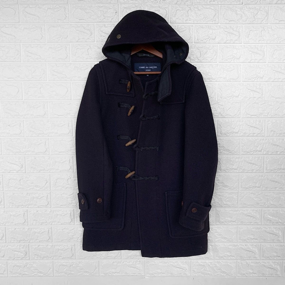 Comme des Garcons CDGH X GLOVERALL DUFFLE COAT WOOL JACKET HOODIE Size US S / EU 44-46 / 1 - 5 Thumbnail
