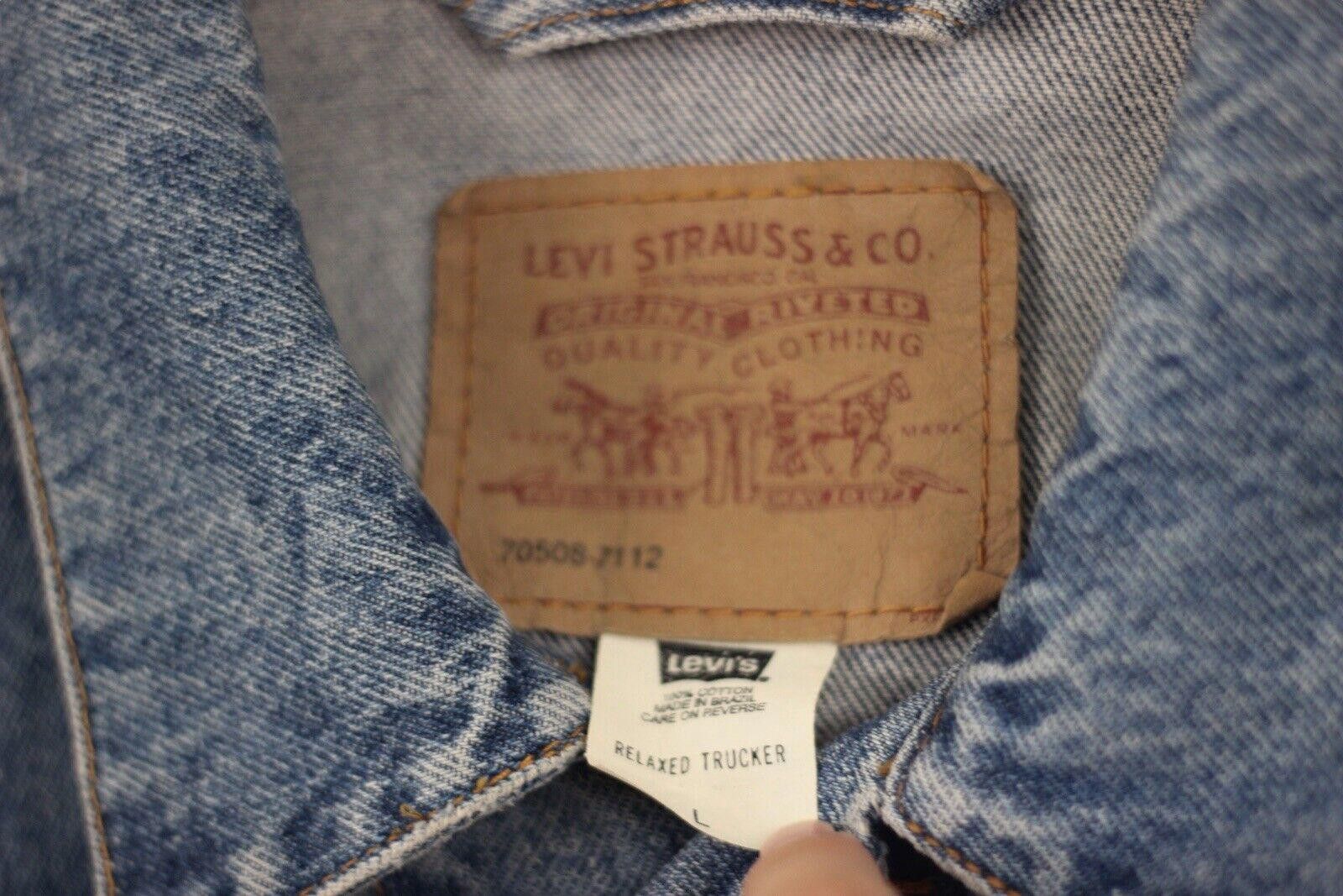 Levi's Vintage Levis Denim Relaxed Trucker Jacket 70508-7112 Size L Size US L / EU 52-54 / 3 - 7 Thumbnail