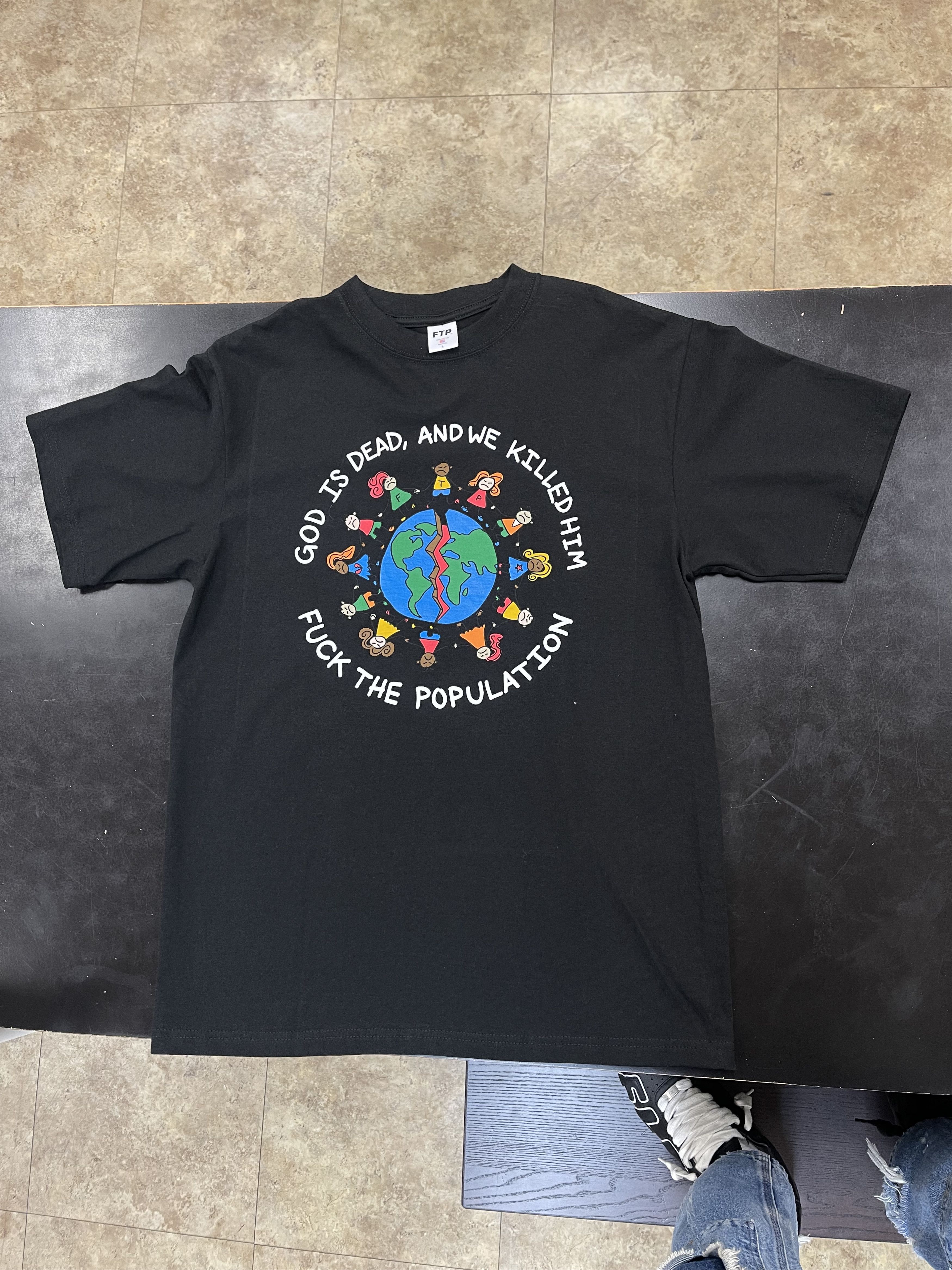 Fuck The Population FTP God Is Dead Tee Black Size US L / EU 52-54 / 3 - 1 Thumbnail