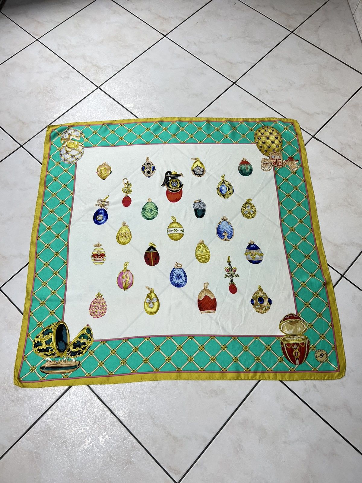 Vintage Vintage 90s Mantero VIII Collection silk handkerchief scarf Size ONE SIZE - 3 Thumbnail