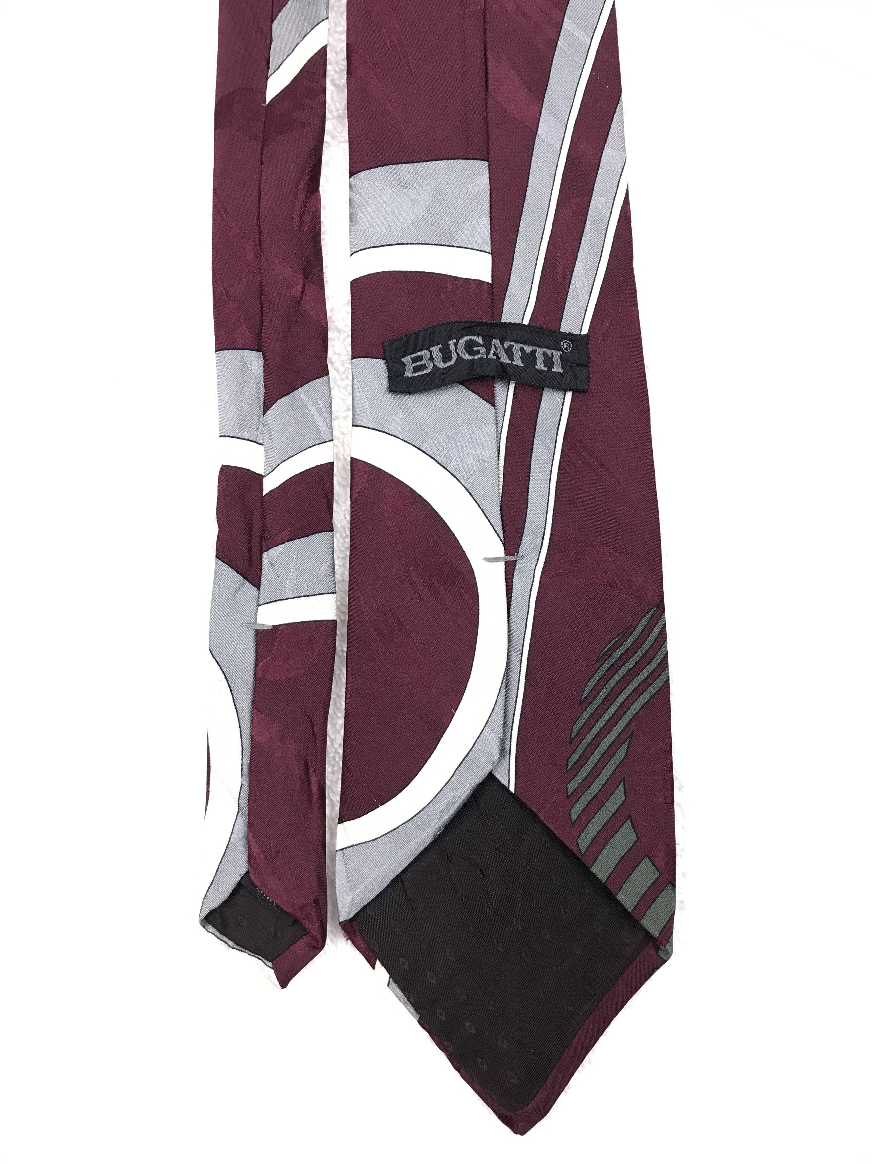 Bugatti × Designer × Vintage Vintage Bugatti Silk Necktie Size ONE SIZE - 4 Thumbnail
