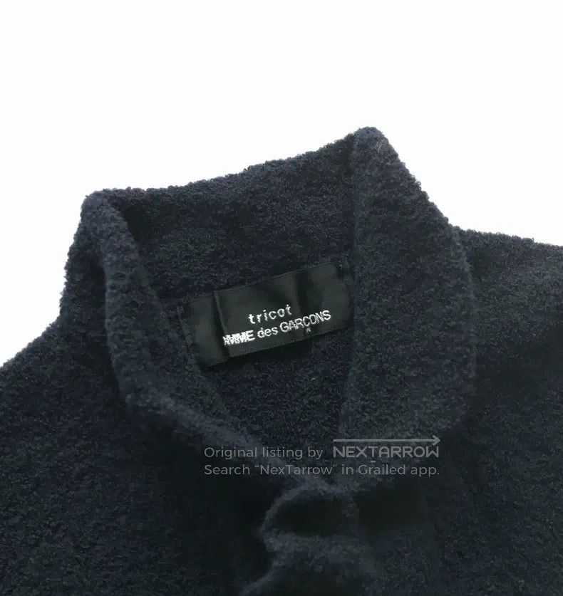 Comme des Garcons Comme Des Garcons Ruffled deep navy wool cardigan with sty Size S / US 4 / IT 40 - 5 Thumbnail