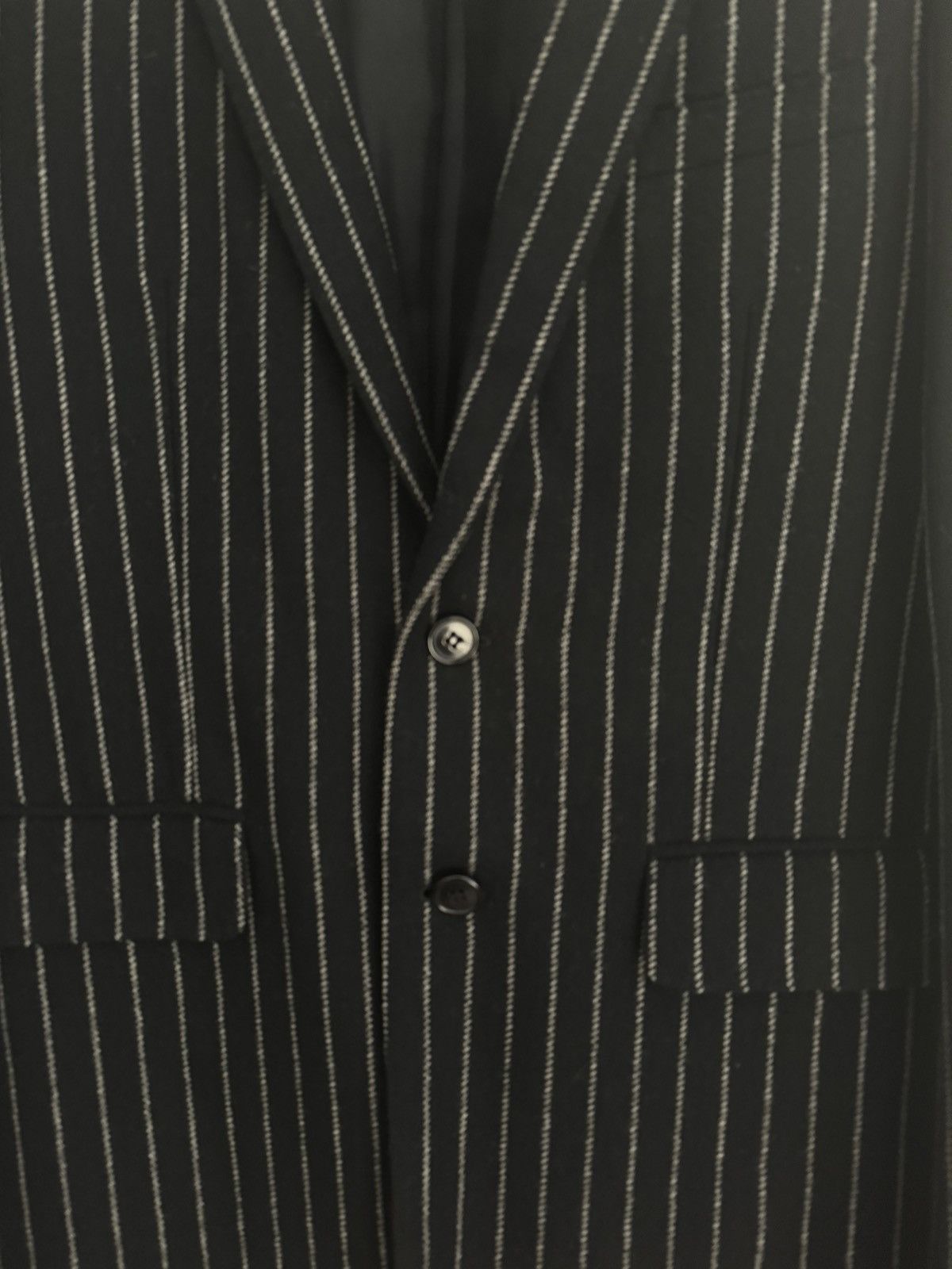 Hedi Slimane × Saint Laurent Paris FW15 Runway Chalk Stripe Jacket 46 Size 46R - 3 Thumbnail