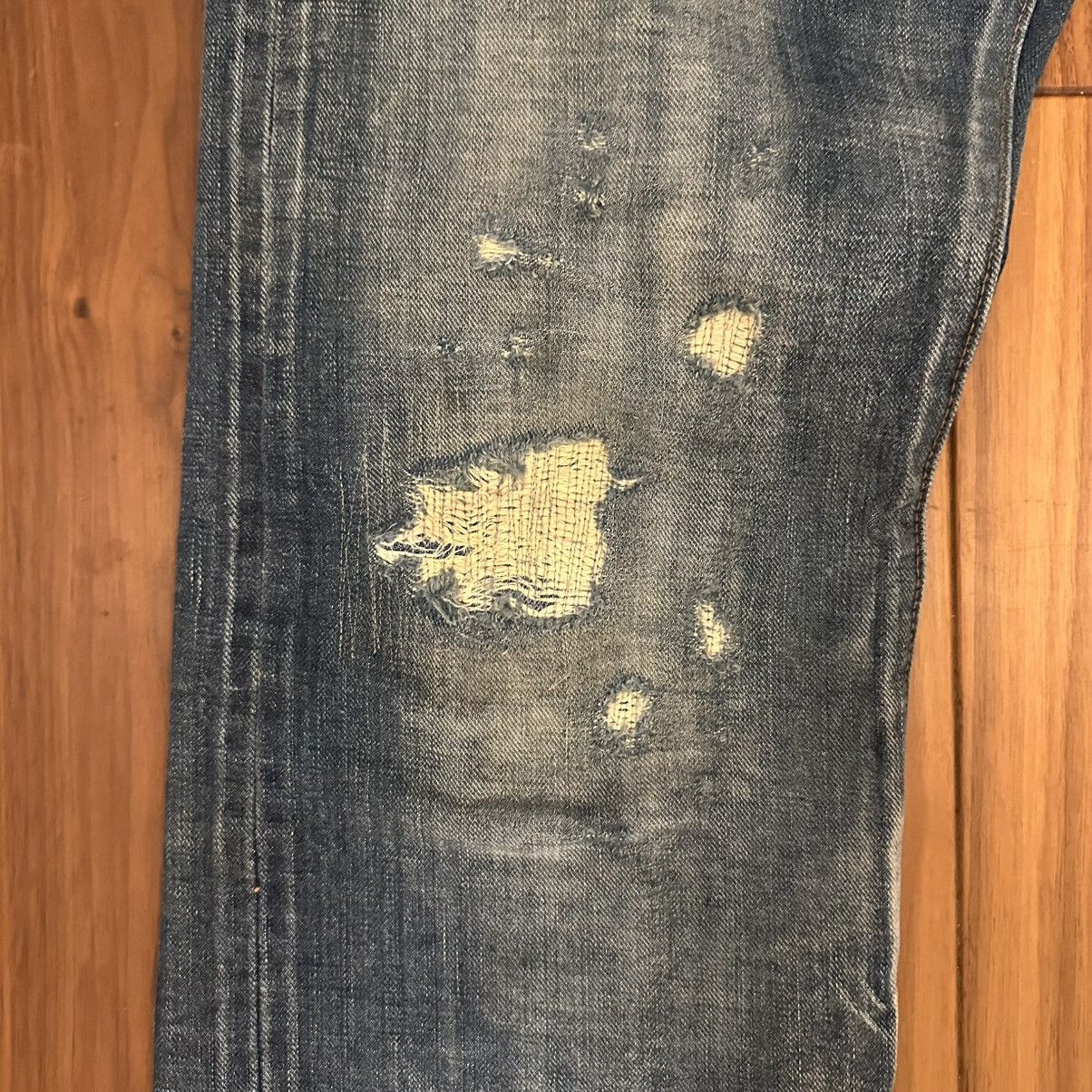 The Superior Labor The superior labor damaged danim pant W32 Made In Japan Size US 32 / EU 48 - 5 Thumbnail