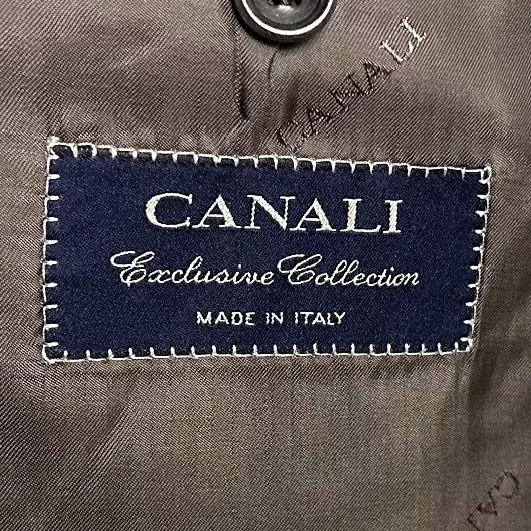 Canali Canali Sport Coat Gold Houndstooth Silk Cashmere Three Button Jacket Men 42 Regular Notch Lapel Three-Button Three Button Front Size US XS / EU 42 / 0 - 3 Thumbnail