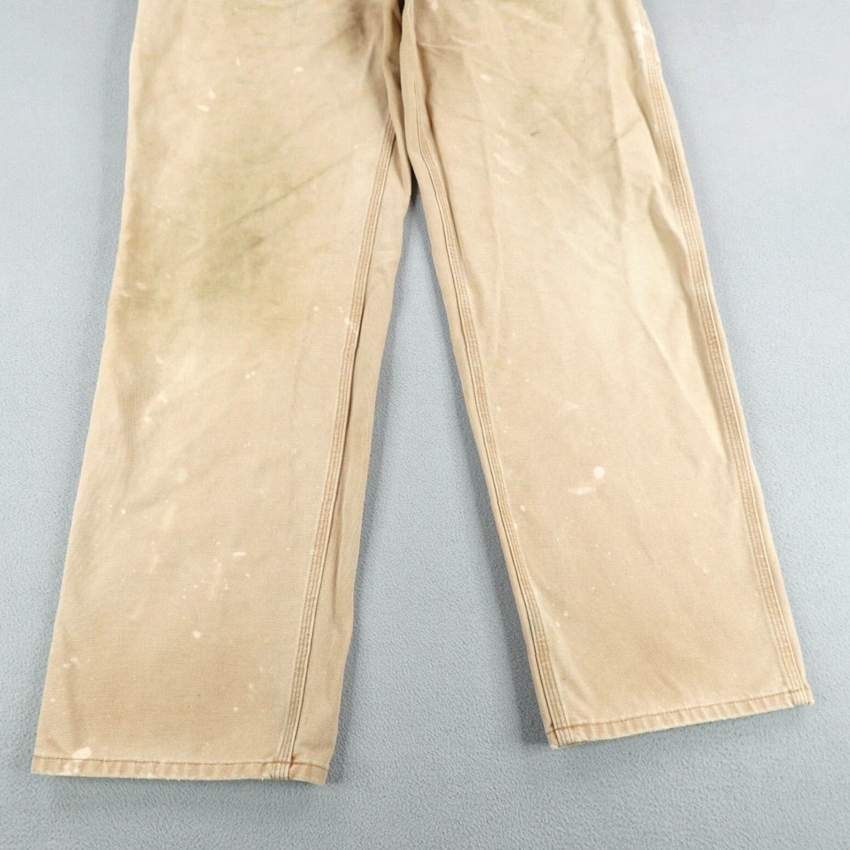 Carhartt Carhartt Pants 40x36 Brown Canvas Workwear Mens Jeans Carpenter Straight Regular Inseam 35 Distressed Features Pockets Logo Size US 39 - 3 Thumbnail