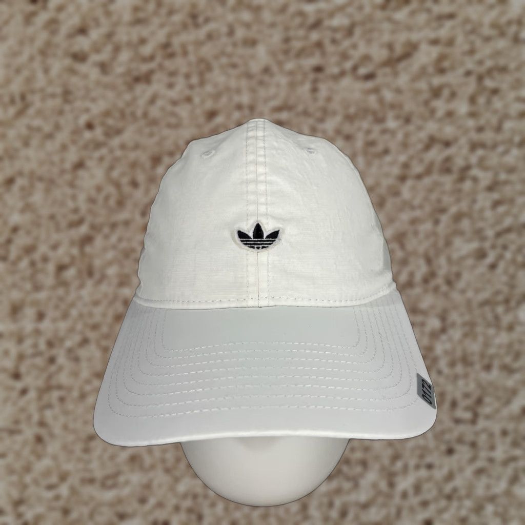 Adidas adidas Golf Hat Womens One Size White Logo Embroidered Adjustable 100% Nylon Sports Casual Size ONE SIZE - 1 Thumbnail