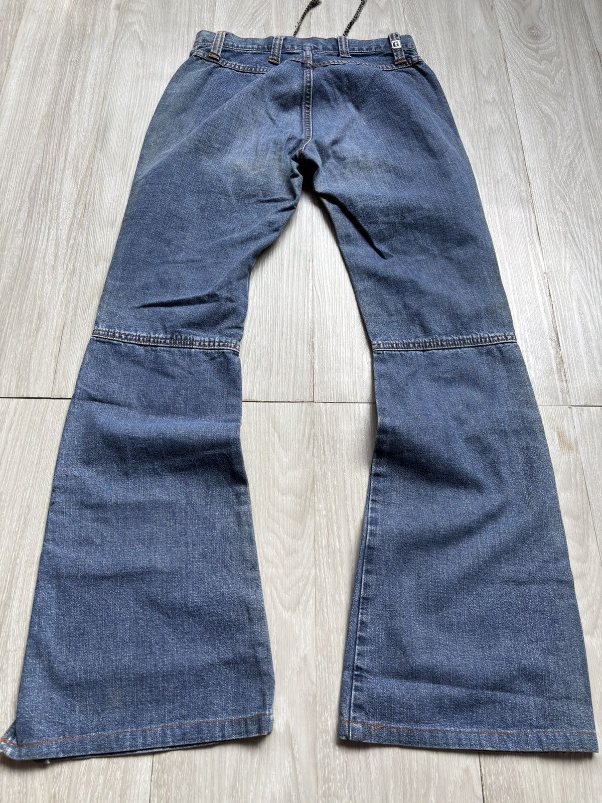 Japanese Brand G brand lace up flare jeans Size US 27 - 6 Thumbnail
