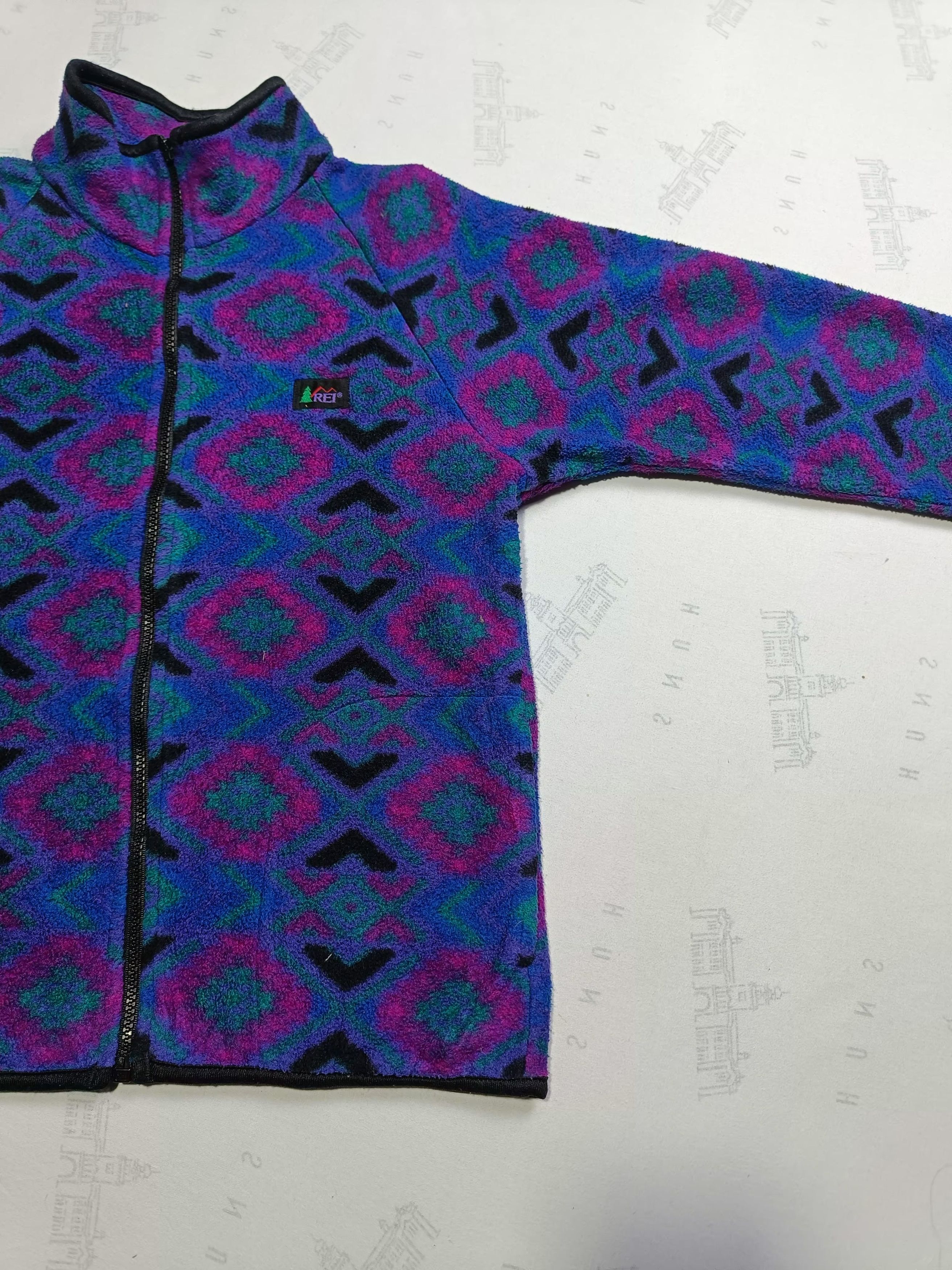 Rei Vtg 90s Rei Polartec Geometric Aztec Print Size US XXS / EU 40 - 14 Thumbnail