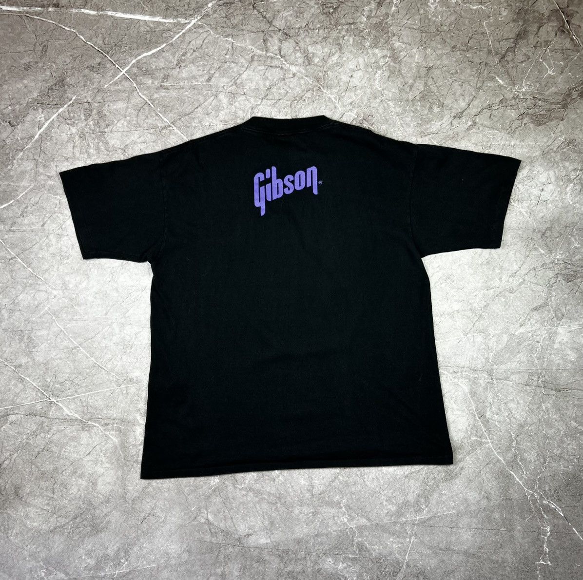 Vintage Vintage 90's Gibson USA Rock Guitar t-shirt Size US XL / EU 56 / 4 - 3 Thumbnail