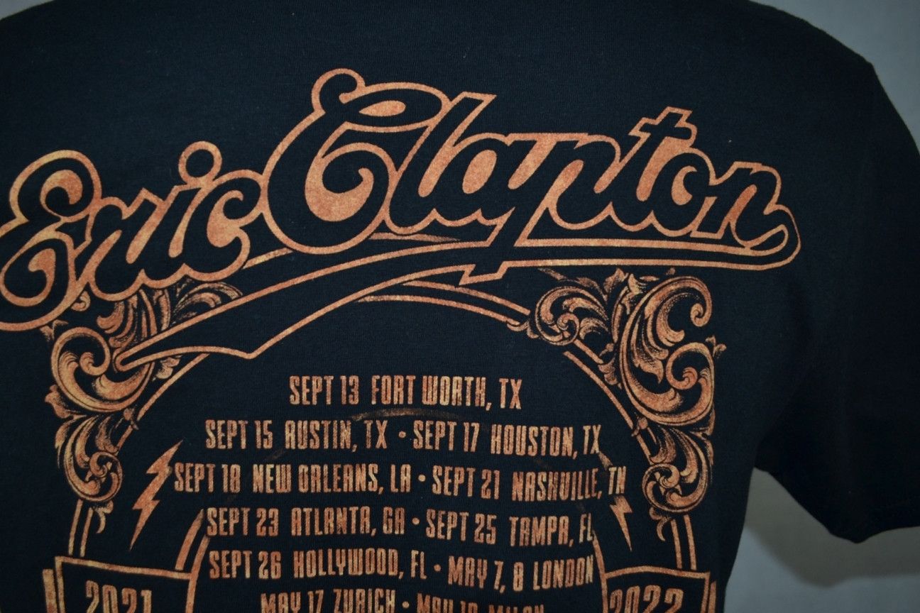Band Tees × Vintage Eric Clapton 2021-2022 USA EUROPE Tour Perfect tee M Size US M / EU 48-50 / 2 - 3 Thumbnail