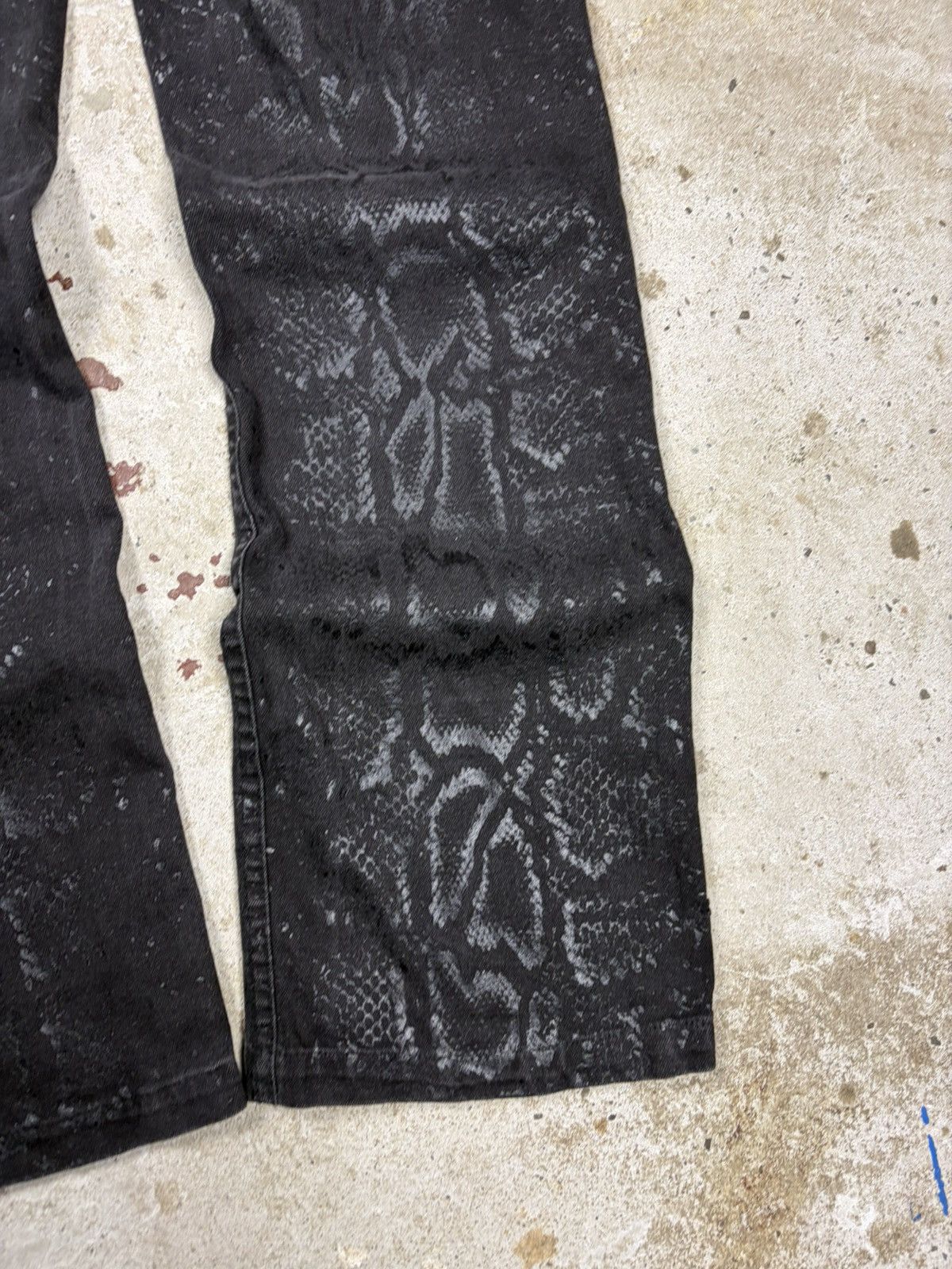 Roberto Cavalli AW1999 Roberto Cavalli Snakeskin Python Effect Obscure Pants Size 29" - 13 Thumbnail