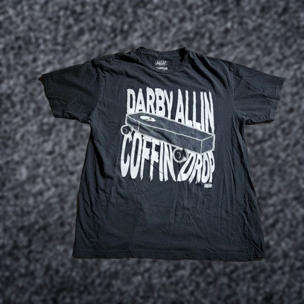 Vintage Mens L AEW Darby Allin Coffin Drop T Shirt Size US L / EU 52-54 / 3 - 1 Thumbnail