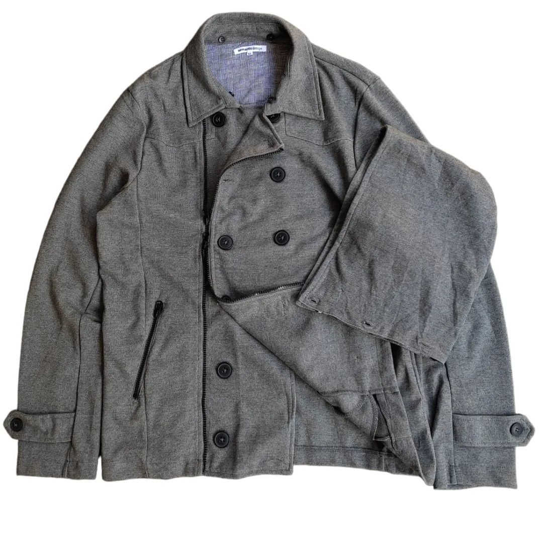 Japanese Brand 🌊Semantic design detachable hood jacket 🌊 Size US L / EU 52-54 / 3 - 4 Thumbnail