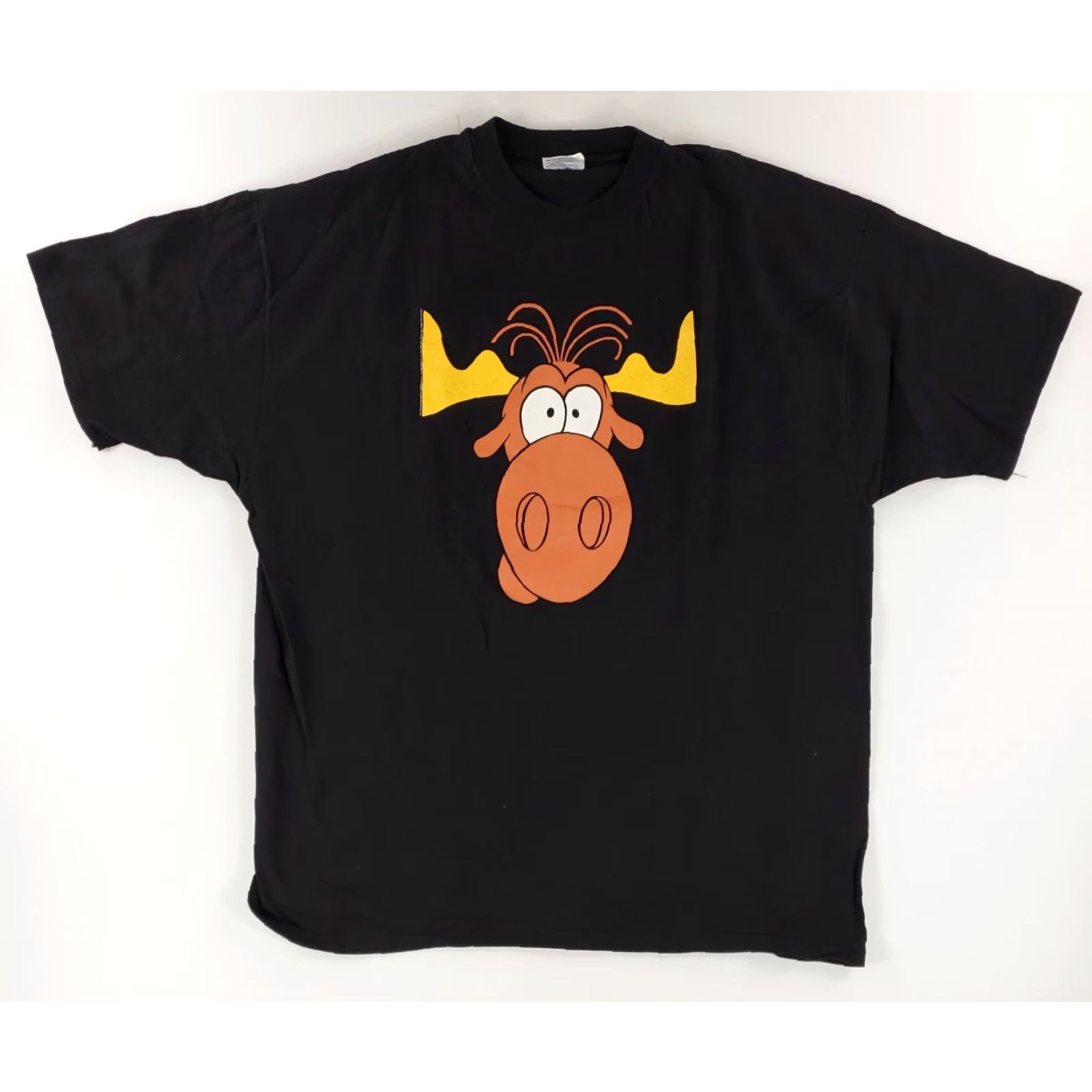 Hanes VINTAGE Hanes Beefy-T VTG 90s Taco Bell Bullwinkle Moose T Shirt Black Mens XXL Size US XXL / EU 58 / 5 - 2 Thumbnail