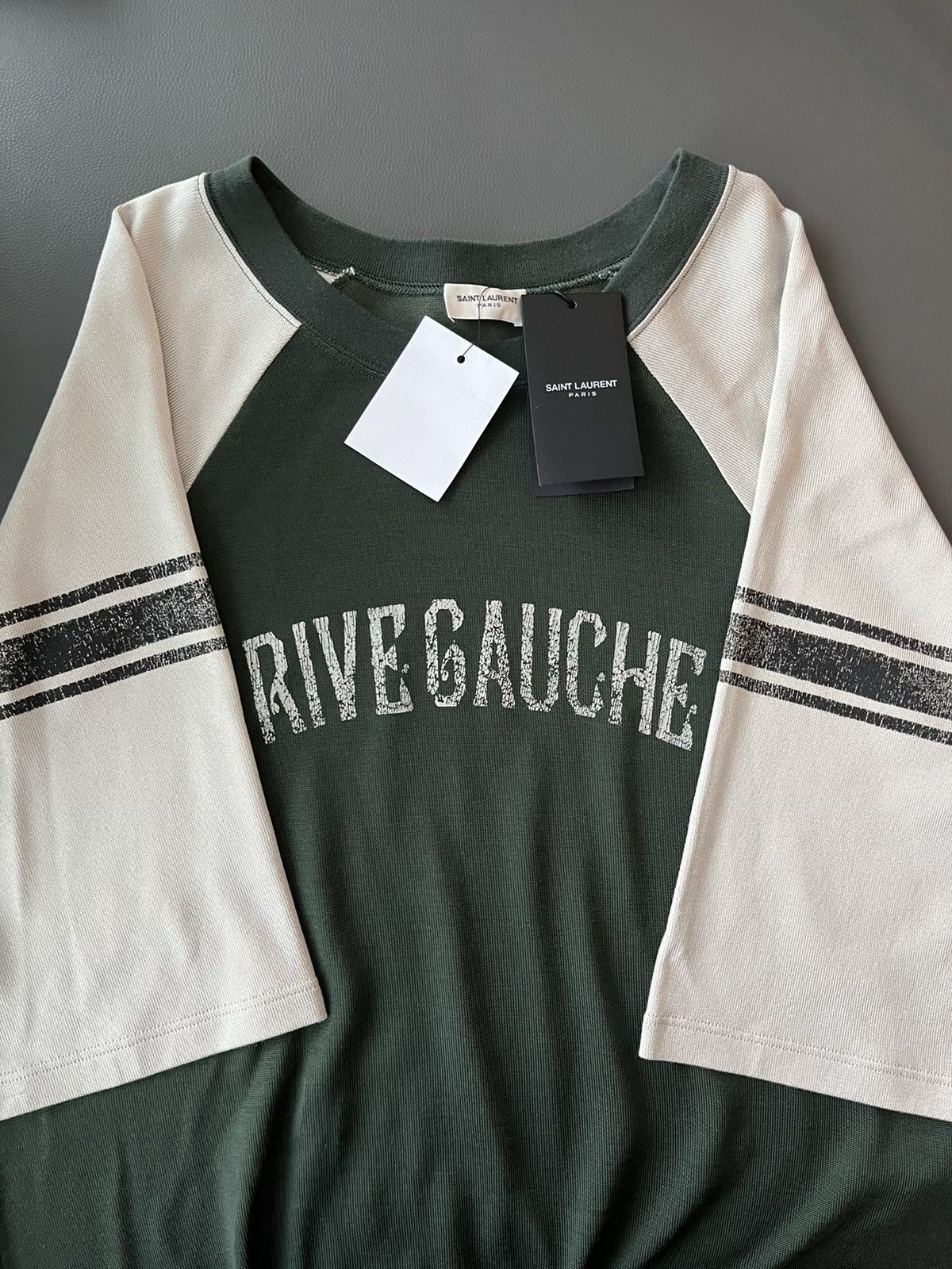 Saint Laurent Paris Rare Saint Laurent Brand New Runway Rive Gauche Tee T-shirt Size US L / EU 52-54 / 3 - 16 Thumbnail