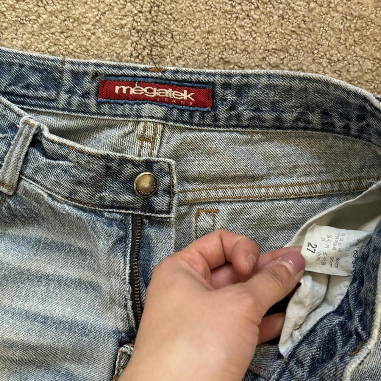 Designer Vintage Low Rise Blue Flared Size 26" / US 2 / IT 38 - 4 Thumbnail