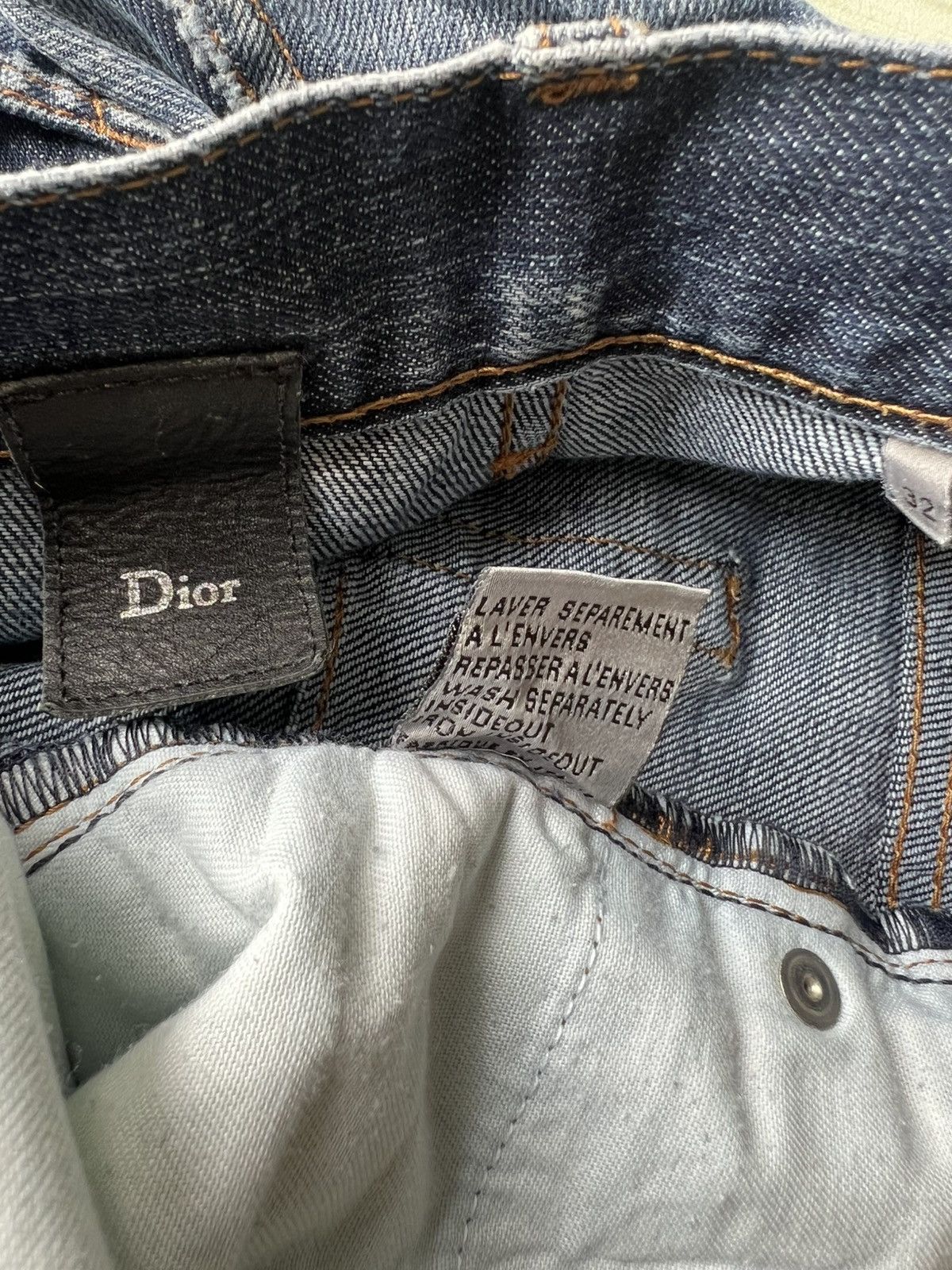 Dior AW12 Dior Homme Hedi Slimane Stone Wash Distress Denim Jeans Size US 32 / EU 48 - 12 Thumbnail