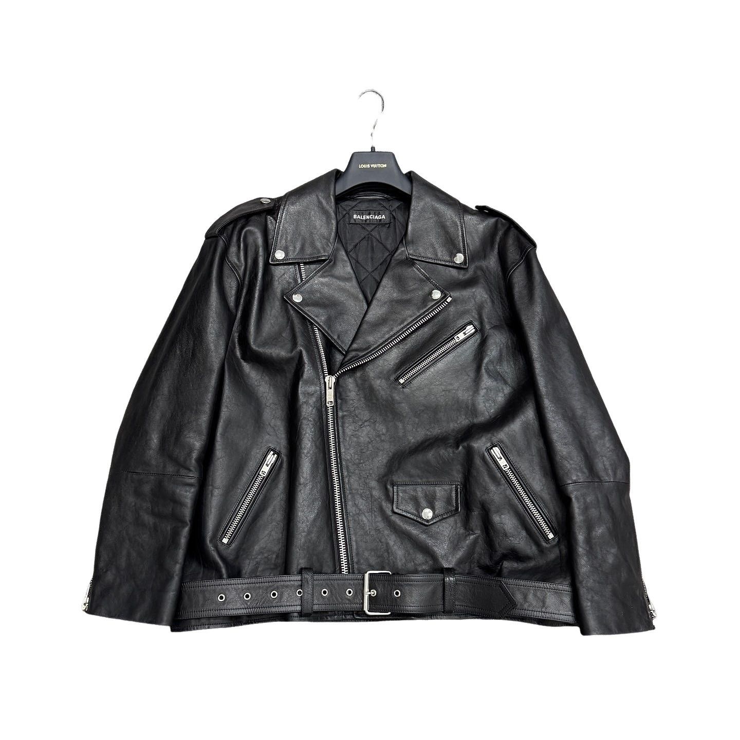 【BALENCIAGA】swing leather jacket Balenciaga Balenciaga Swing Biker Leather Jacket | Grailed