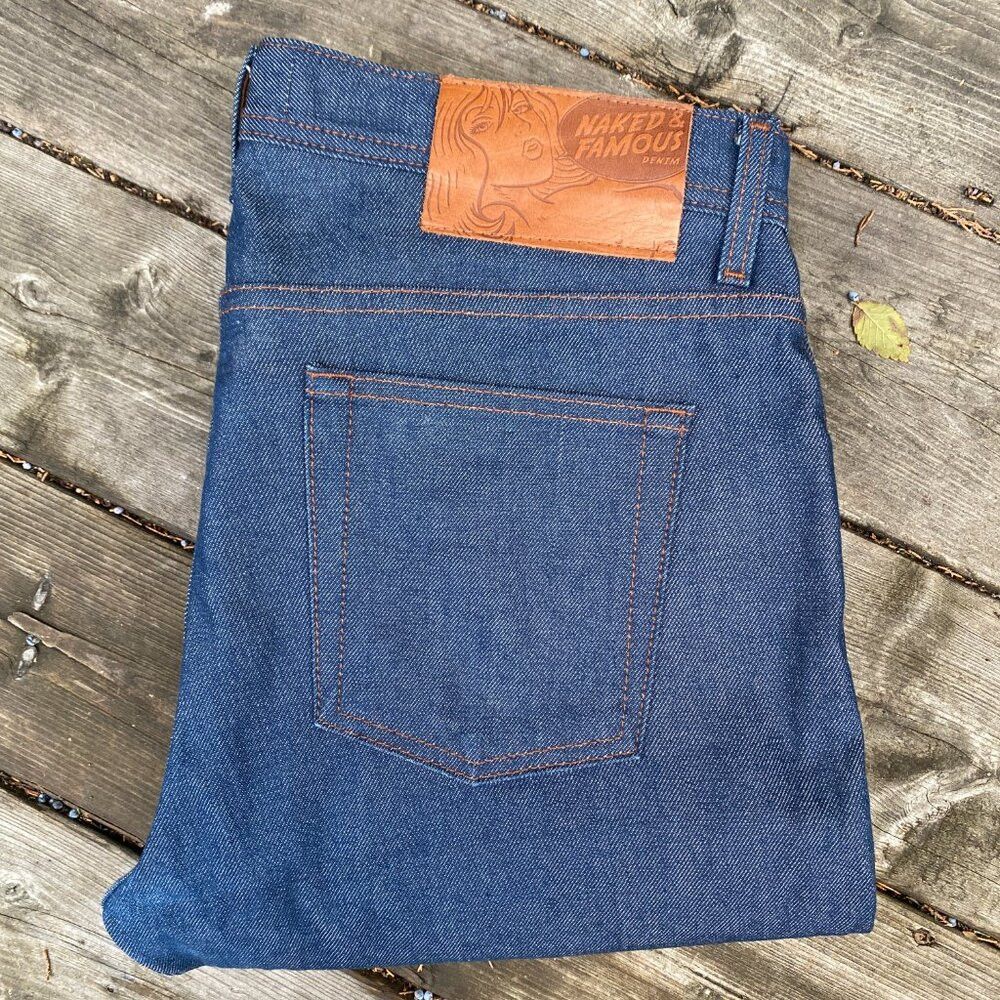 Naked & Famous Naked & Famous Natural Indigo Selvedge Weird Guy Size 34 Bl Size US 34 / EU 50 - 6 Thumbnail