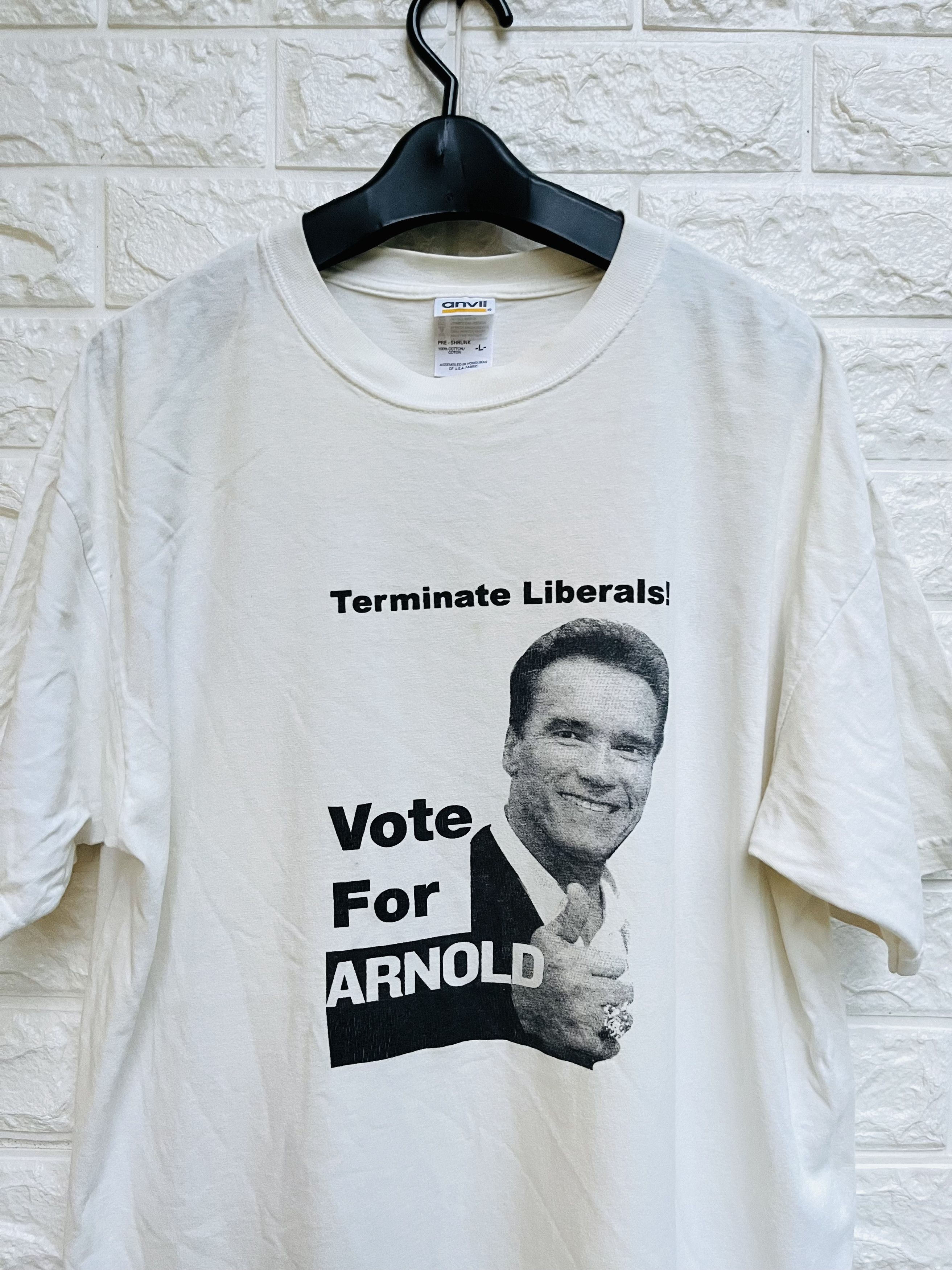 Japanese Brand × Vintage Vintage Arnold Schwarzenegger Vote Designer Fashion Style Size US L / EU 52-54 / 3 - 3 Thumbnail