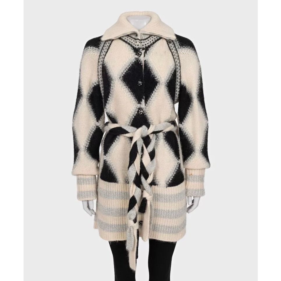 Chanel Chanel Luxury Cashmere Blend Belted Cardigan Sz 38/M Size M / US 6-8 / IT 42-44 - 1 Thumbnail