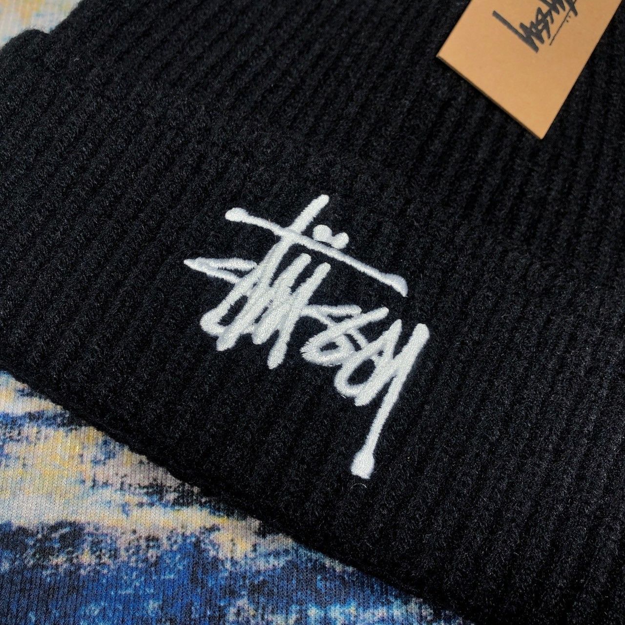 Stussy × Vintage Stussy Basic Cuff Beanie Size ONE SIZE - 3 Thumbnail
