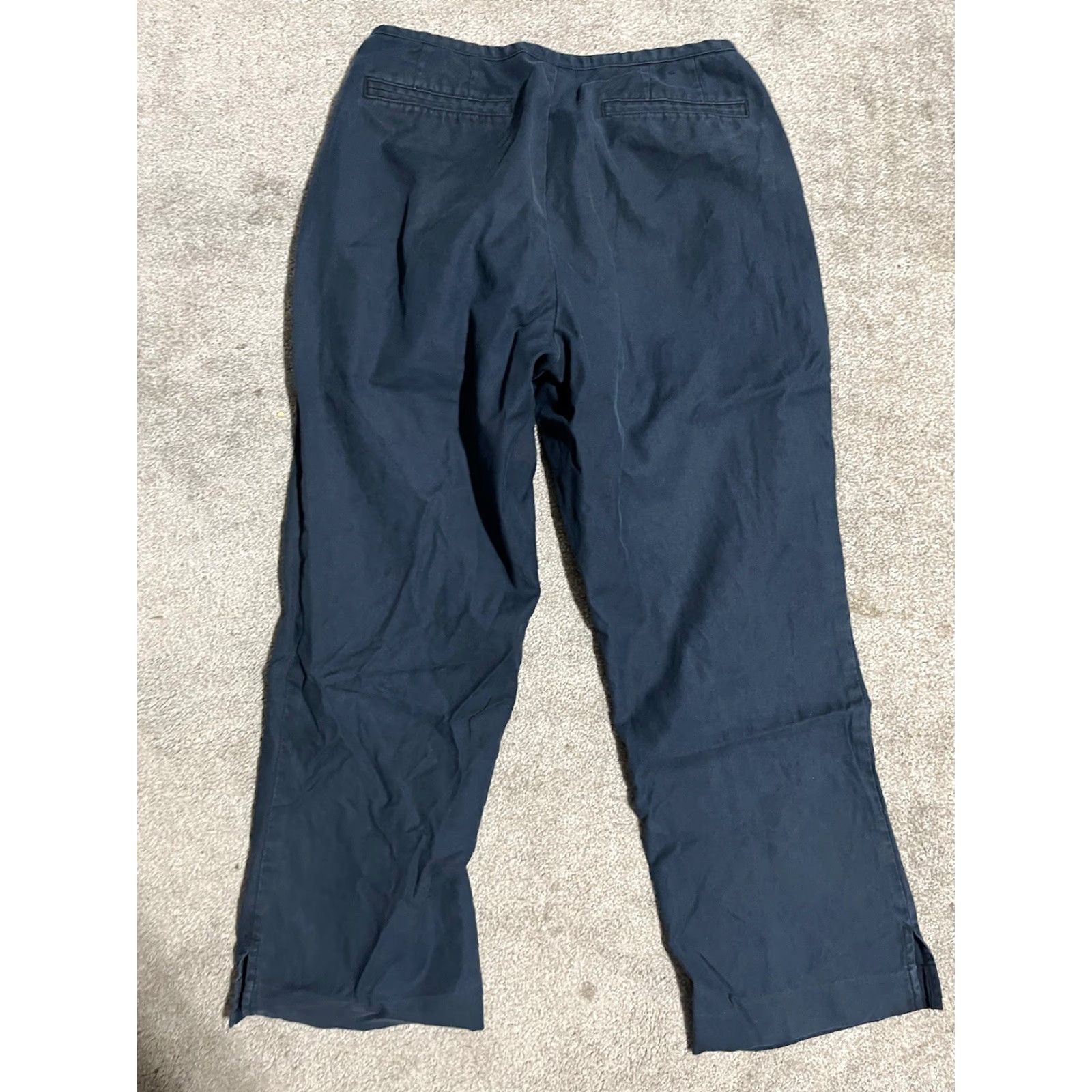 Banana Republic Banana Republic Pants Womens 8 Black Crop Stretch Straight Leg Casual Capri Size 30" / US 8 / IT 44 - 3 Thumbnail