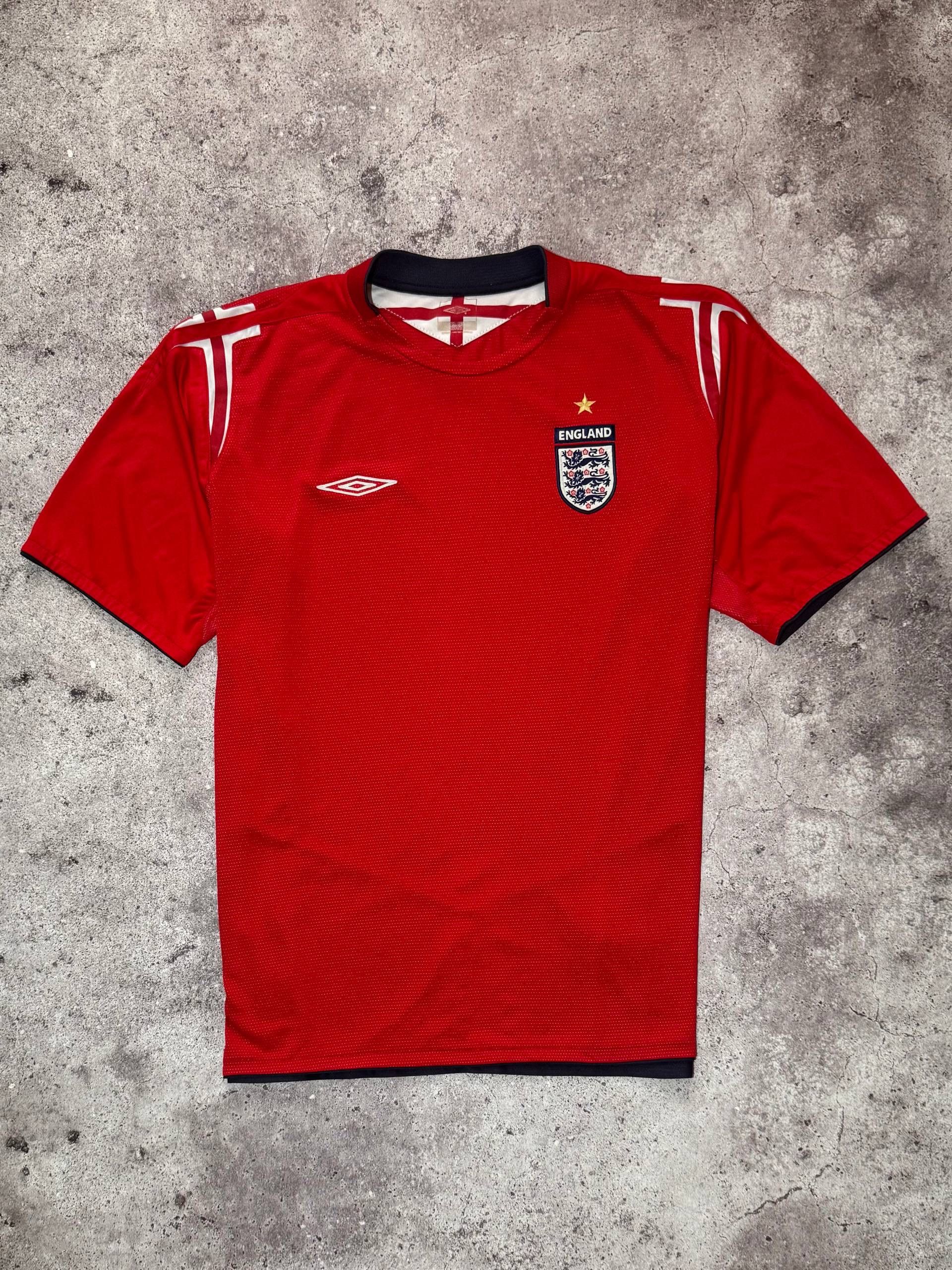Umbro England 2004/06 Umbro Football T-shirt Soccer Jersey Size US XXL / EU 58 / 5 - 1 Thumbnail