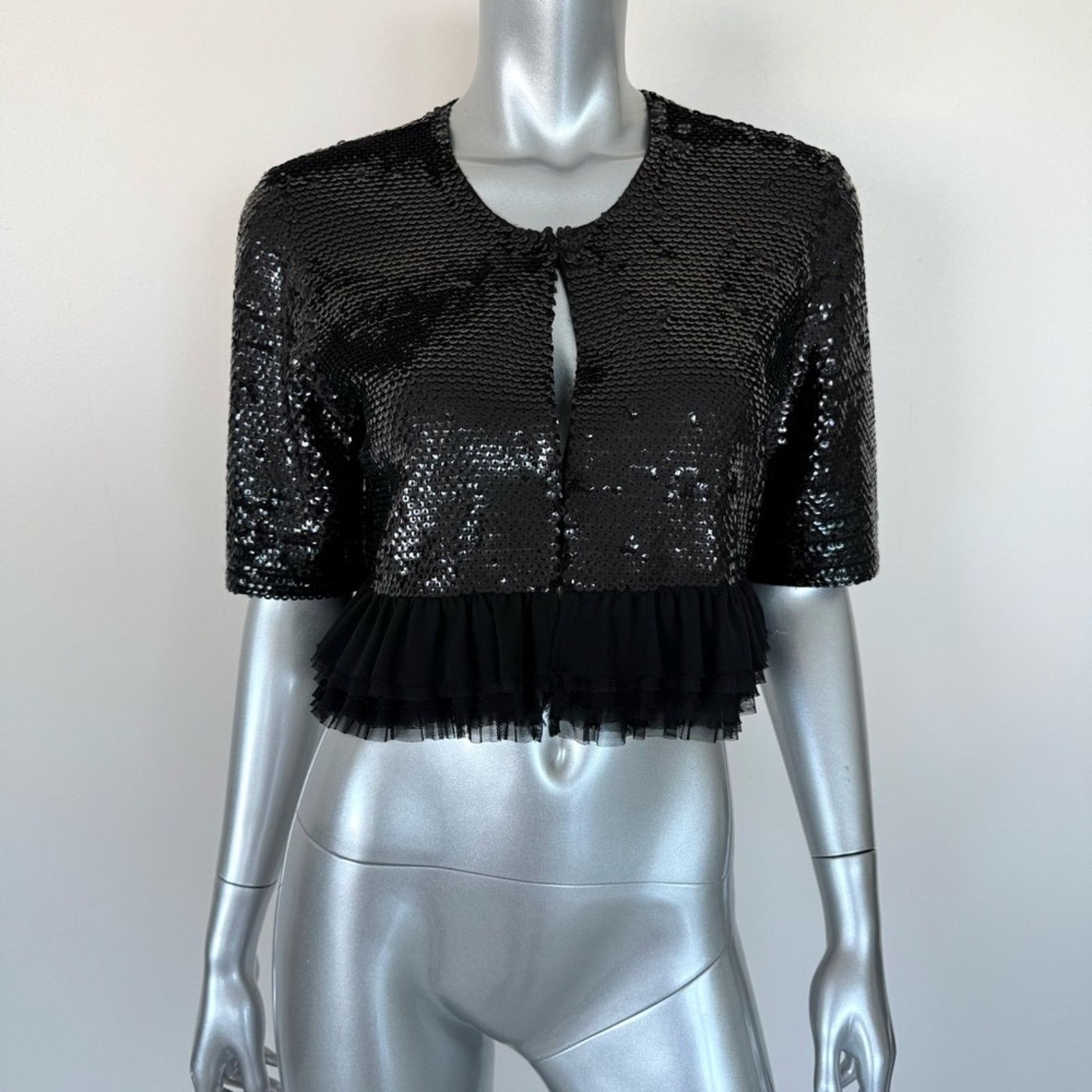 Bcbgmaxazria BCBG Maxazria crop top with sequins size L Size L / US 10 / IT 46 - 1 Thumbnail
